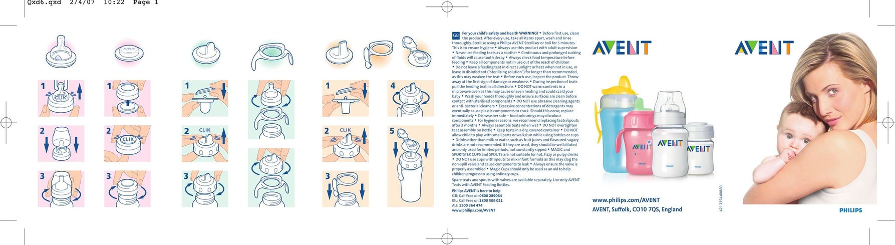 Avent 8040X Baby Accessories User Manual