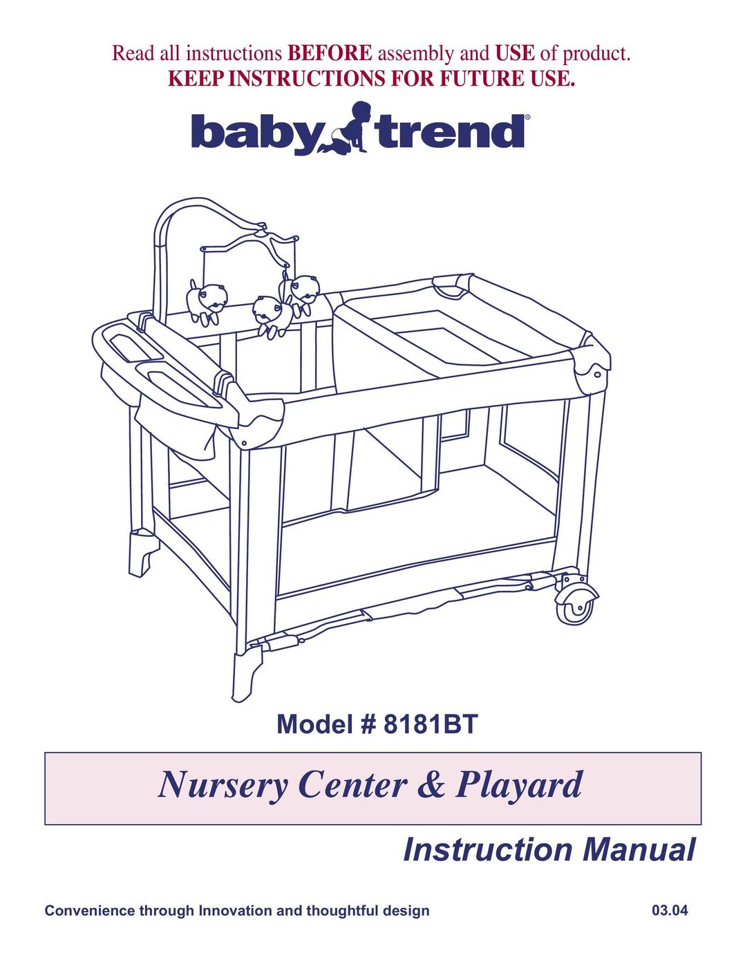Baby Trend 8181bt Baby Accessories User Manual