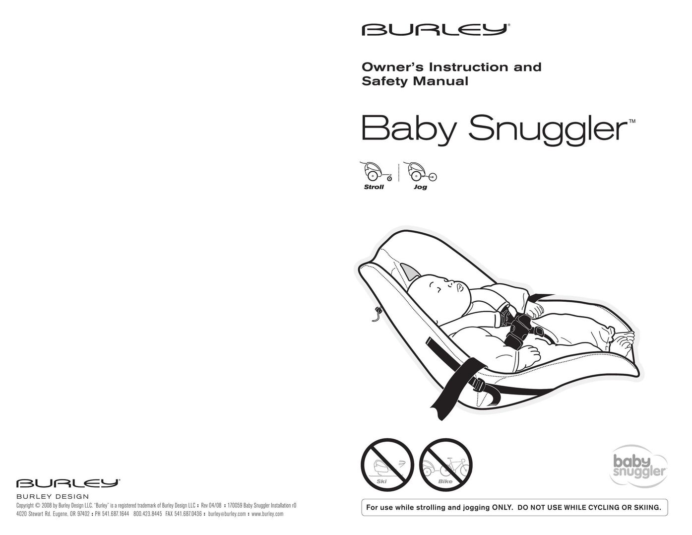 Burley SCD589 Baby Accessories User Manual