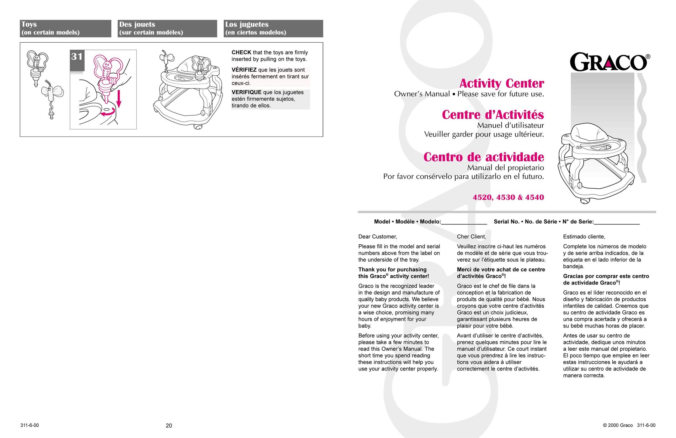 Graco 4520 Baby Accessories User Manual