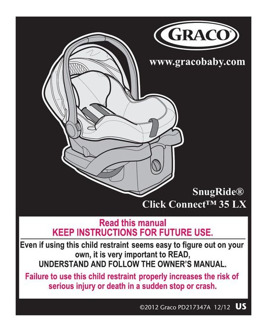 Graco CLICK CONNECT 35 LX Baby Accessories User Manual
