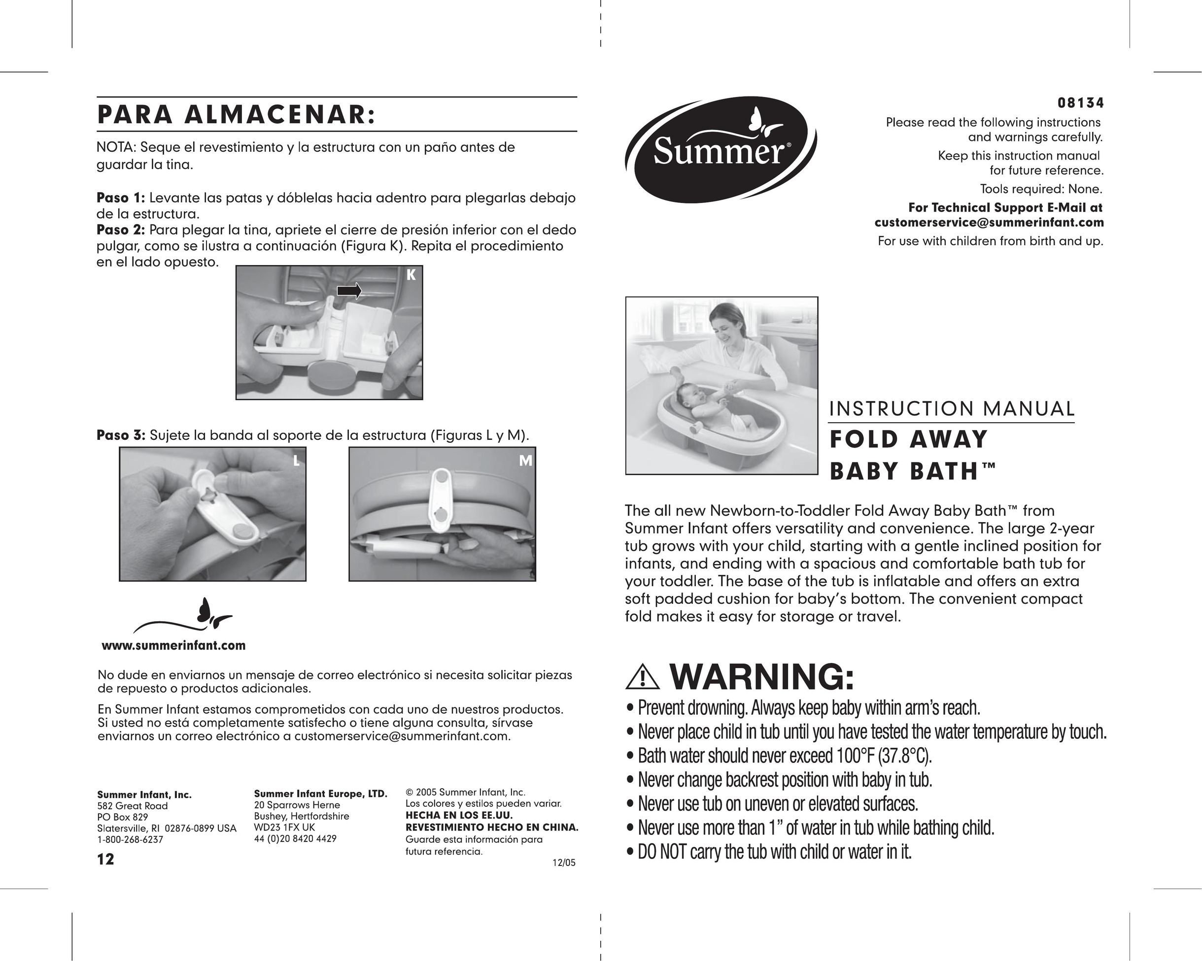 Summer Infant 8134 Baby Accessories User Manual