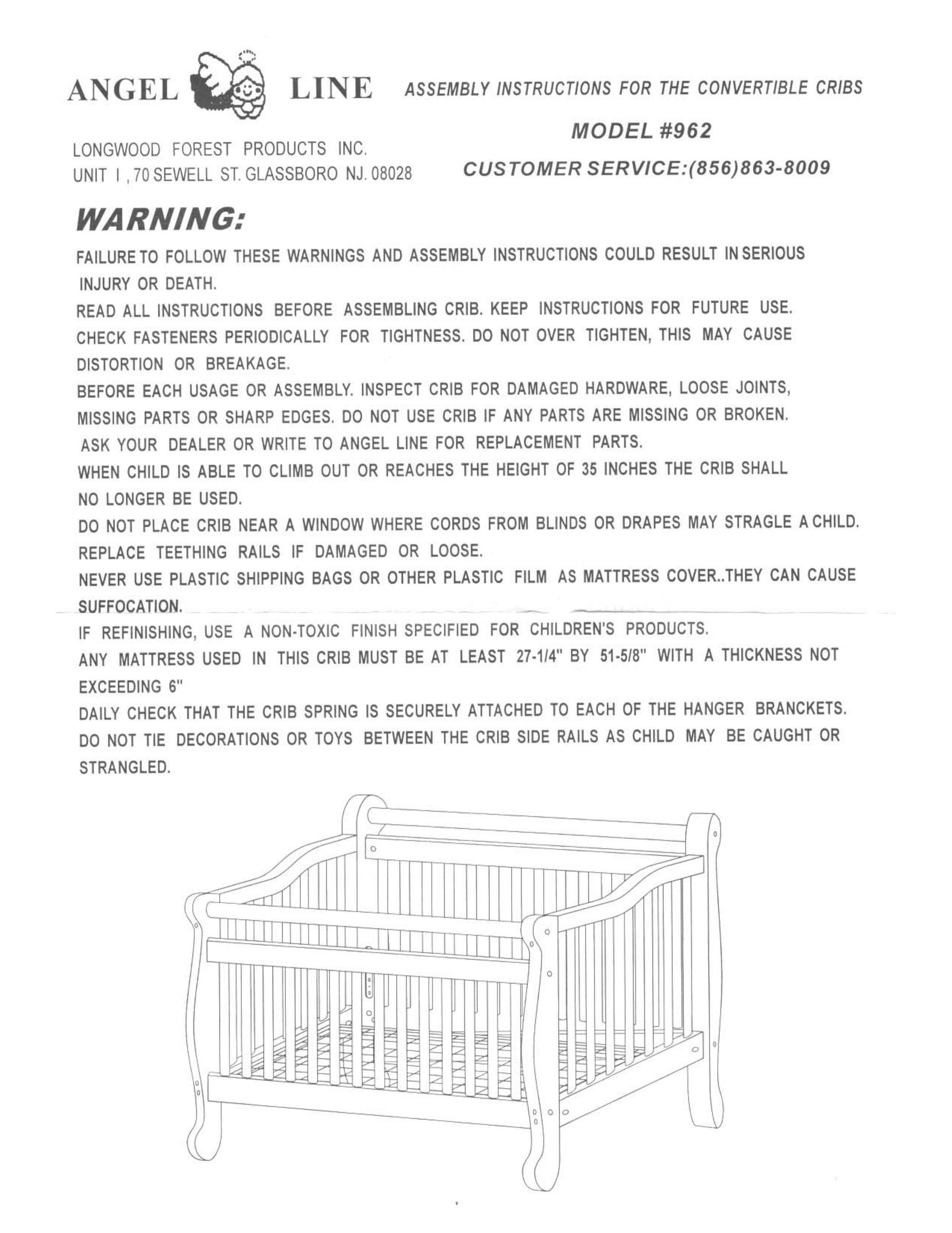 Angel Line 962 Baby Carrier User Manual