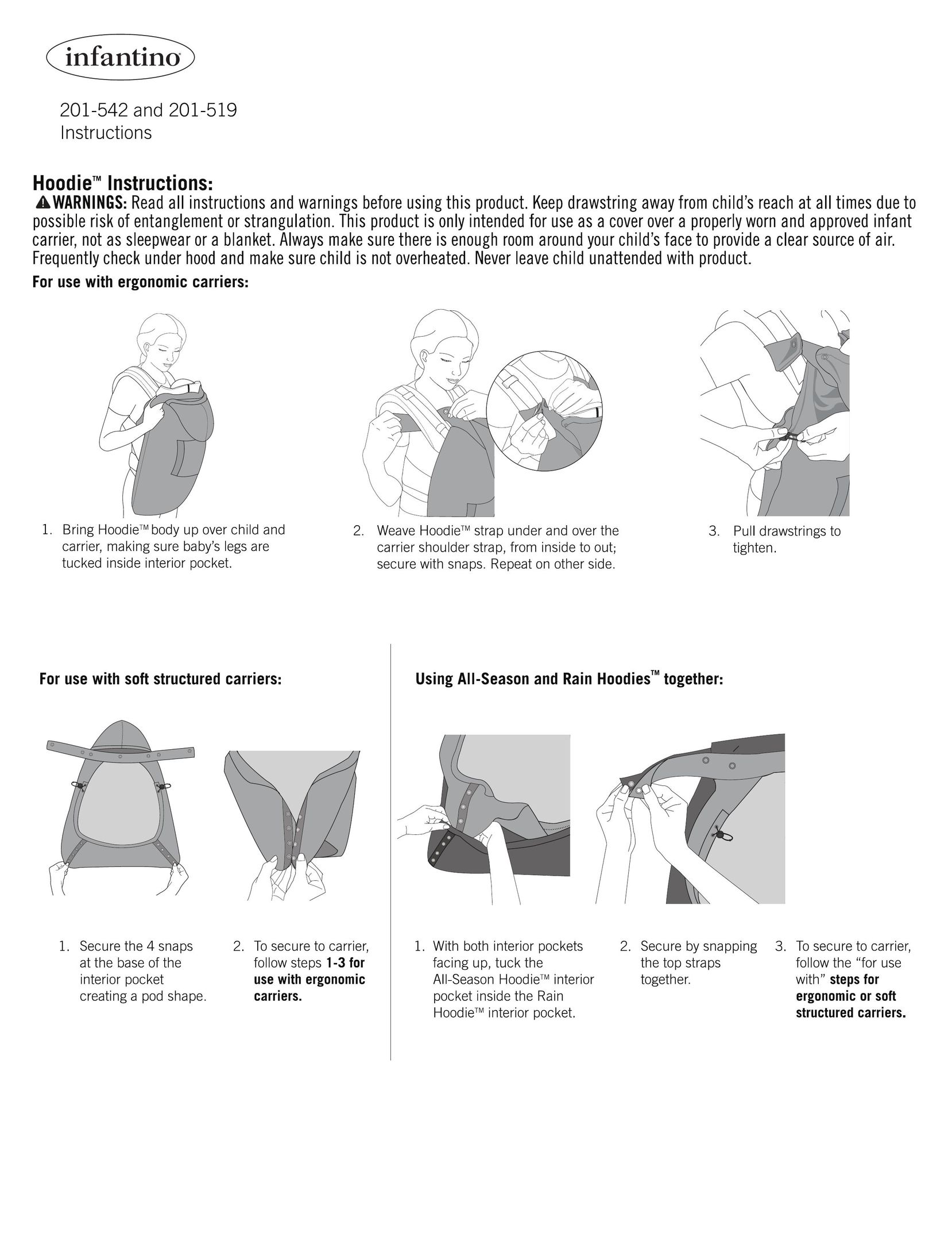 Infantino 201-542 Baby Carrier User Manual