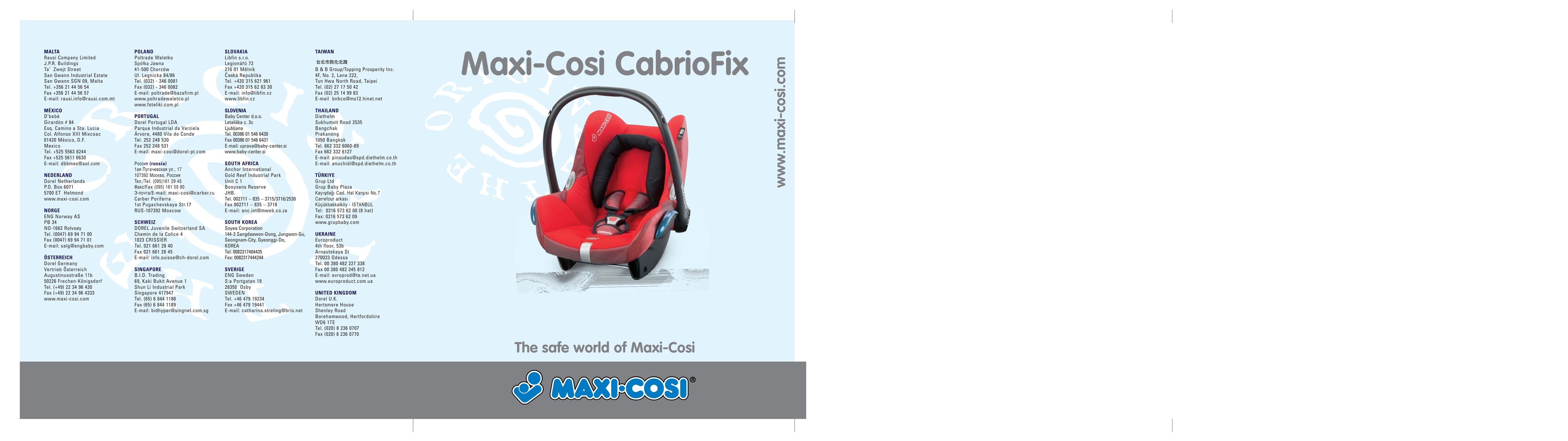 Maxi-Cosi Baby Crrier Baby Carrier User Manual