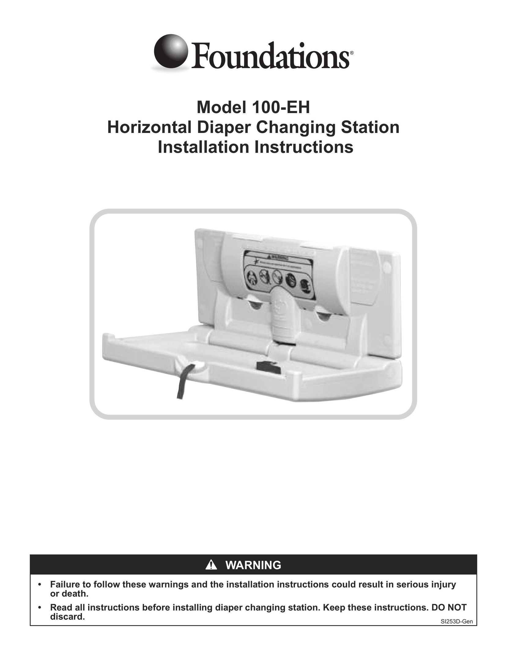 Foundations 100-EH Baby Furniture User Manual