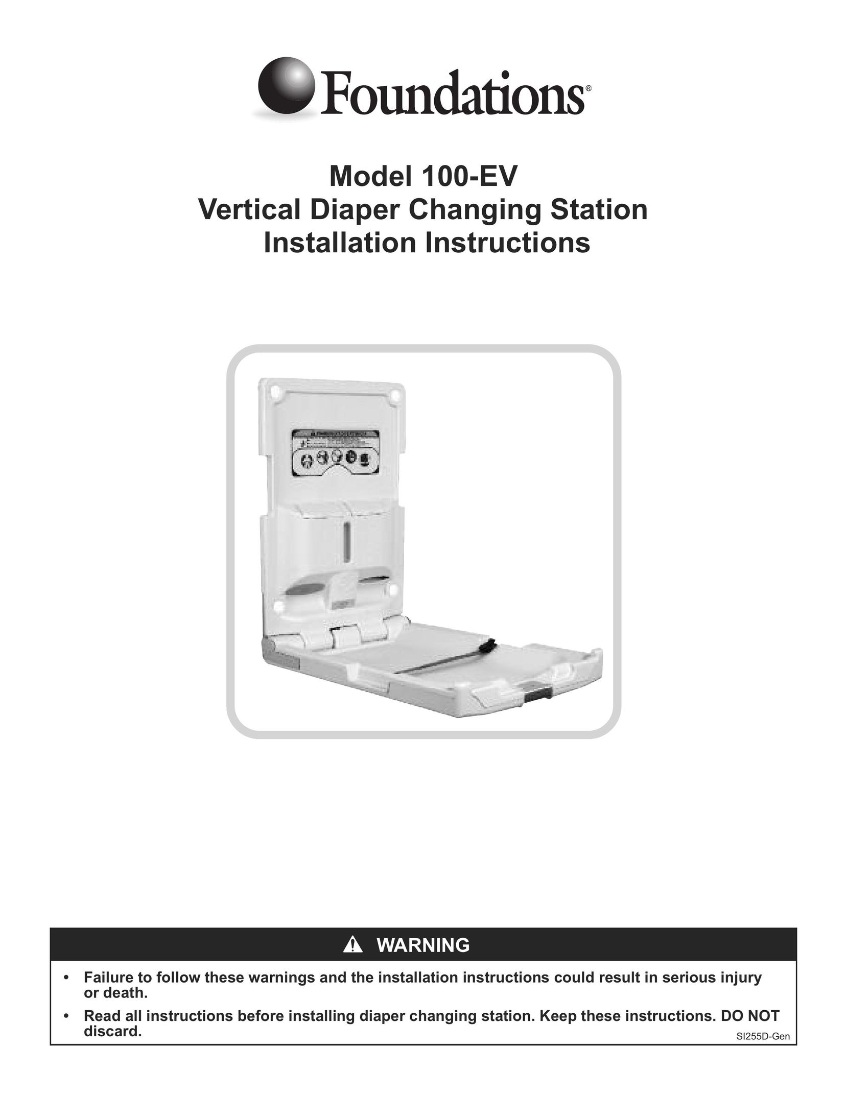 Foundations SI255D-Gen Baby Furniture User Manual