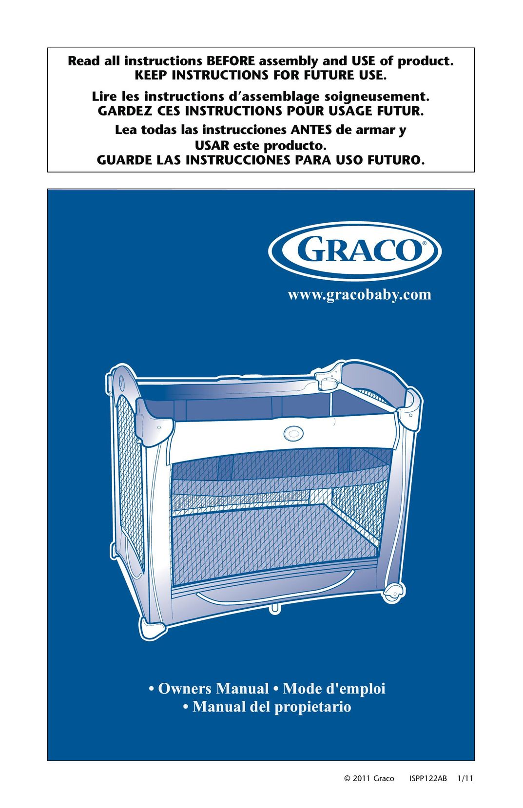 Graco ISPP122AB Baby Furniture User Manual