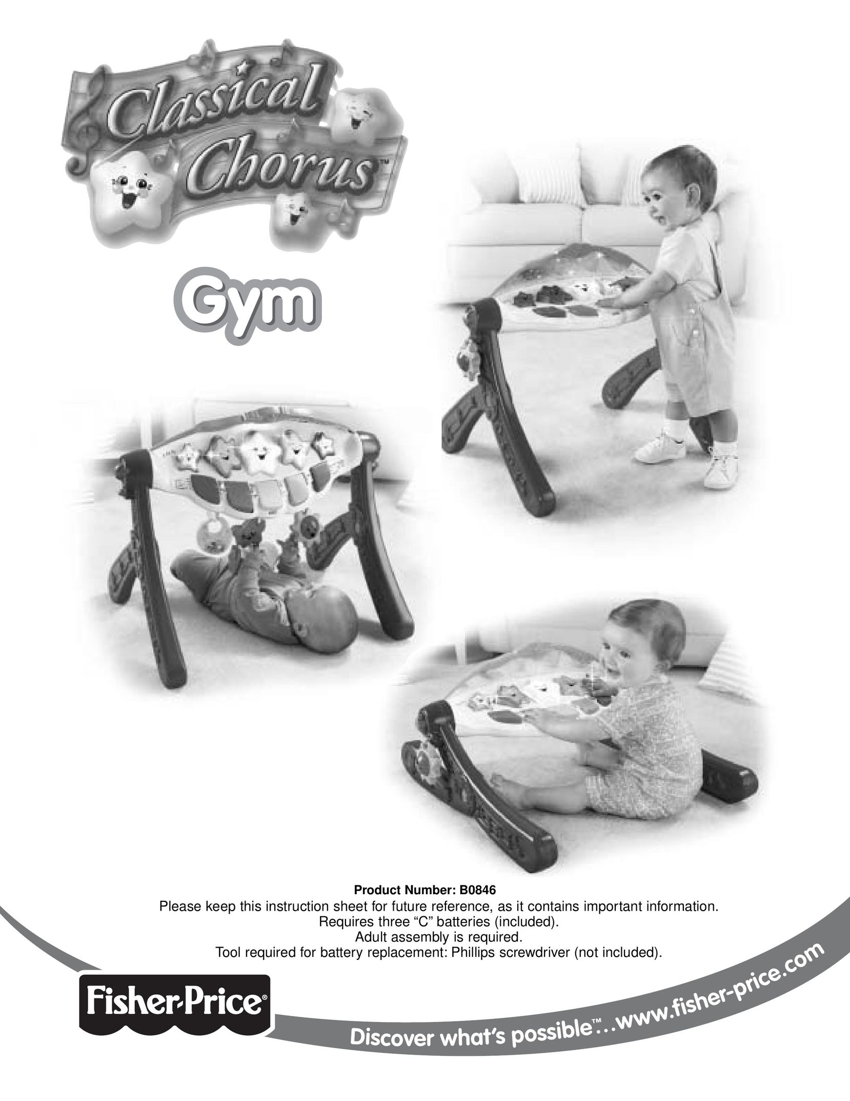 Fisher-Price B0846 Baby Gym User Manual