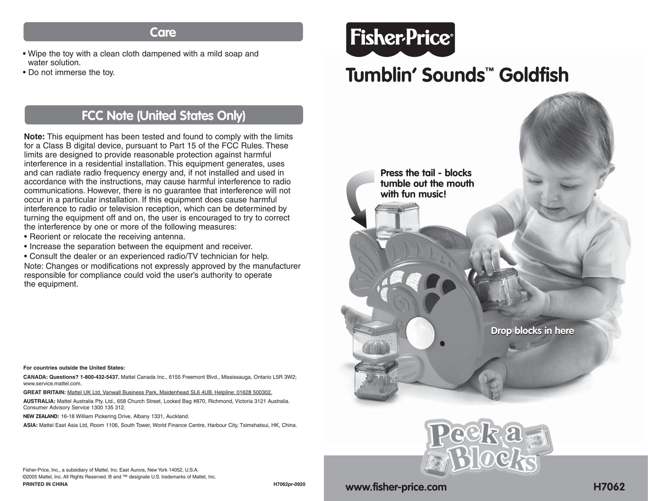 Fisher-Price H7062 Baby Gym User Manual