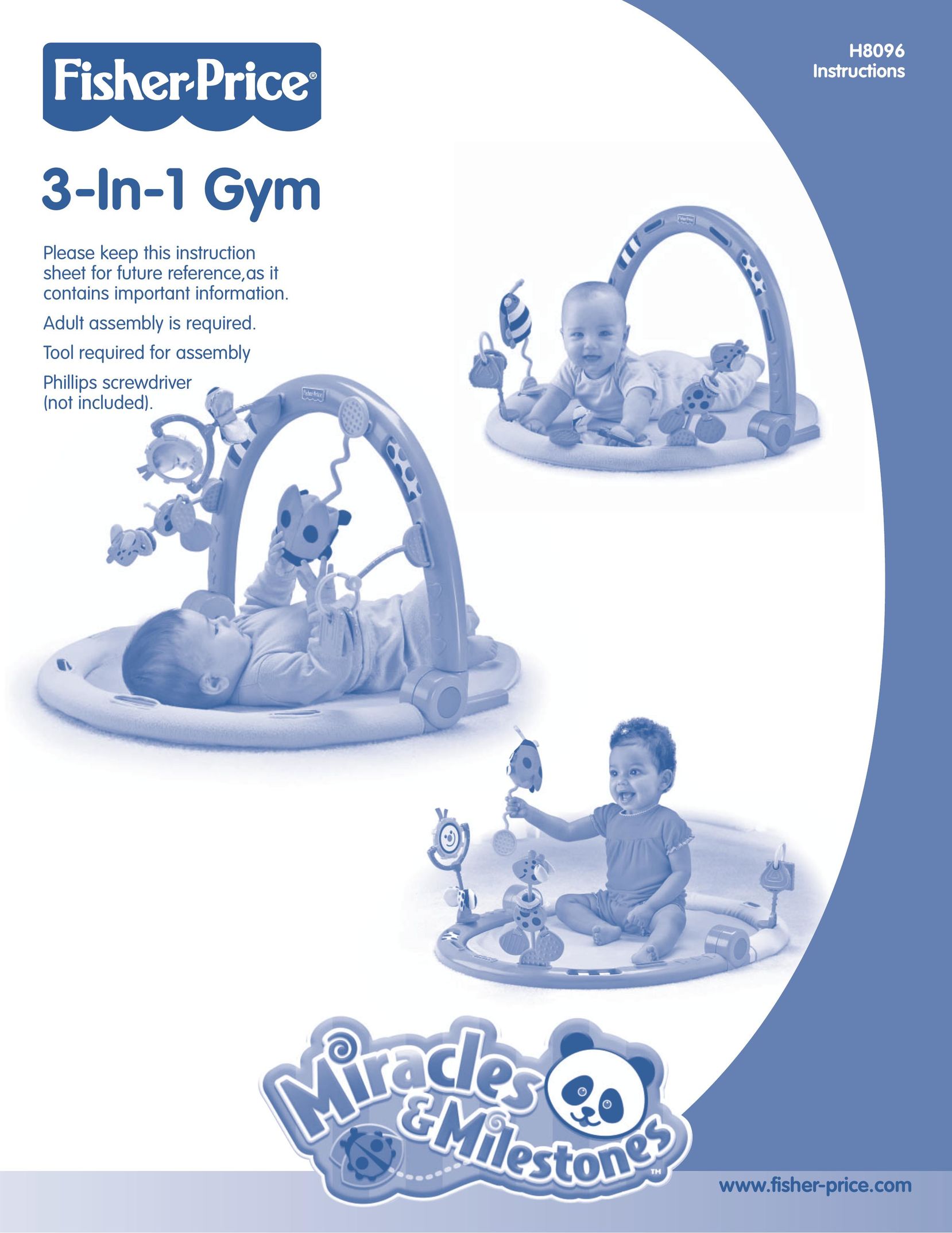 Fisher-Price H8096 Baby Gym User Manual