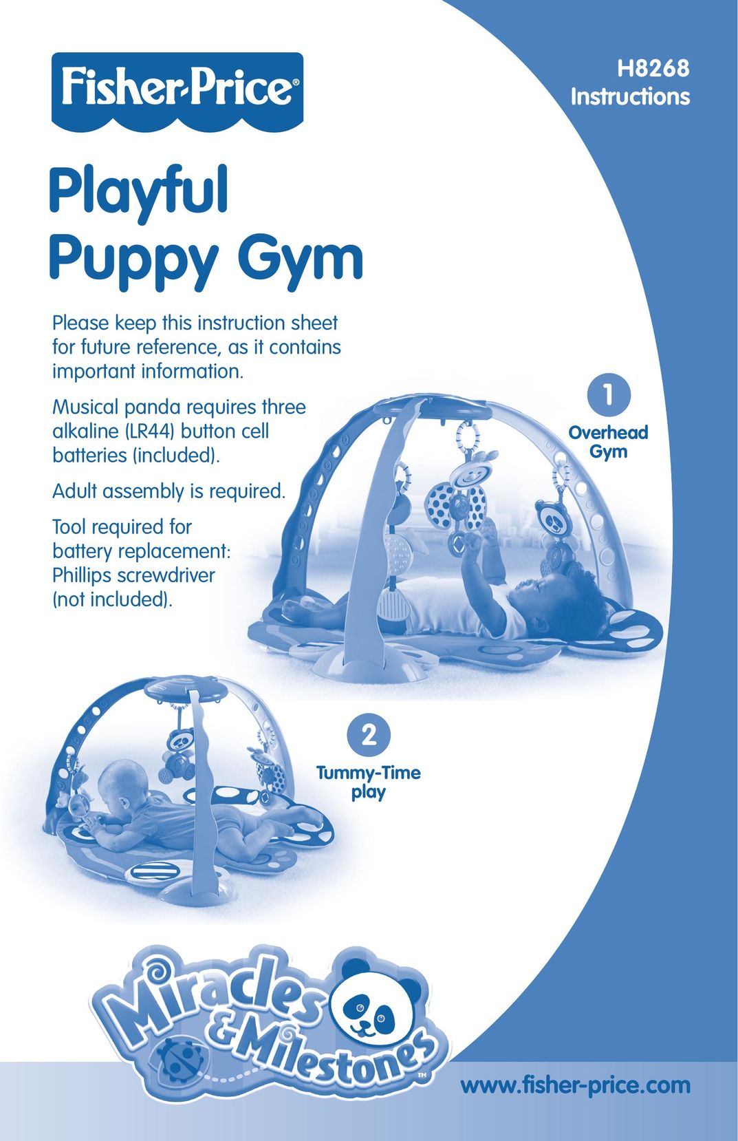 Fisher-Price H8268 Baby Gym User Manual