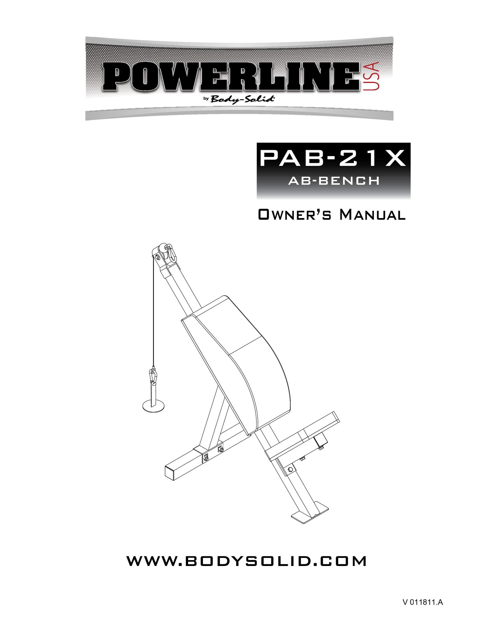 Powerline powerline ab-bench Baby Gym User Manual