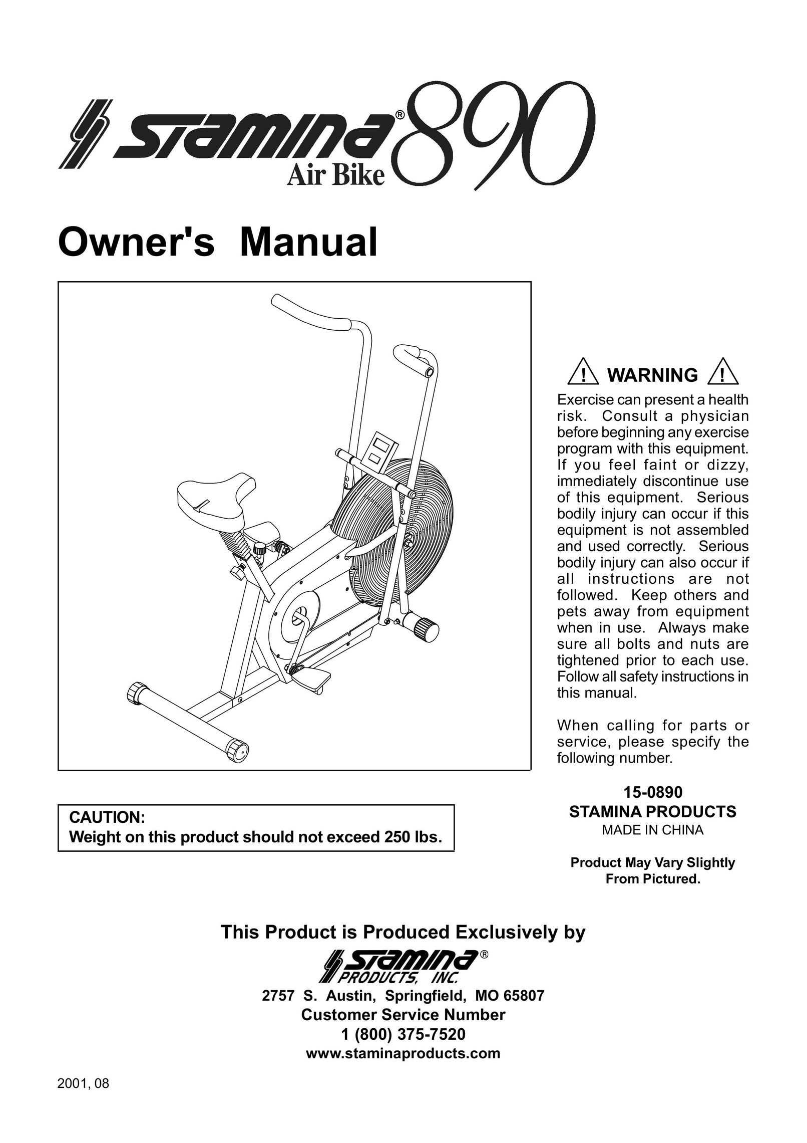 Stamina Products 890 Baby Gym User Manual