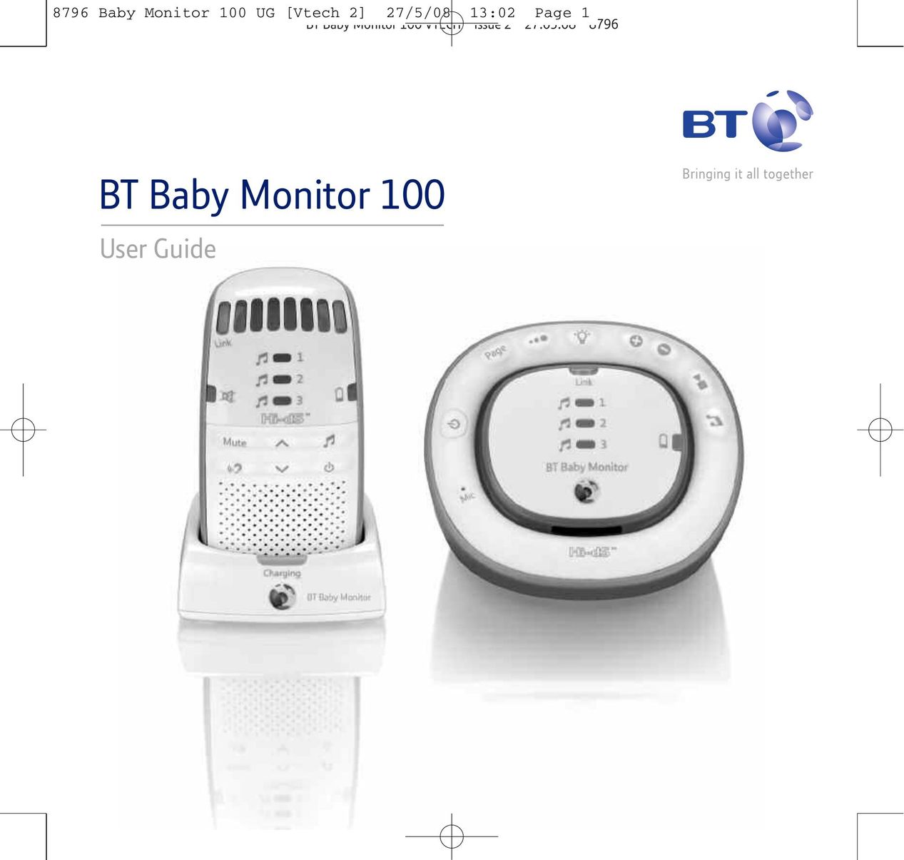 BT VTECH Baby Monitor User Manual