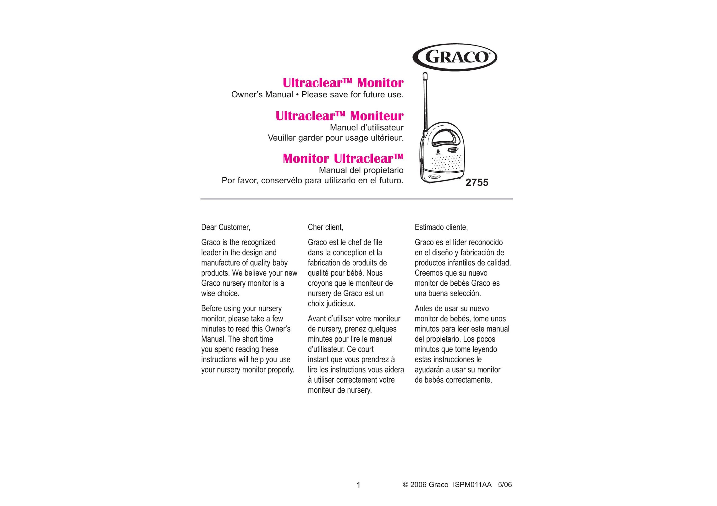 Graco 2755 Baby Monitor User Manual