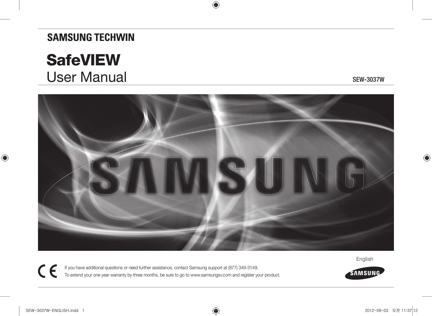 Samsung sew-3037w Baby Monitor User Manual