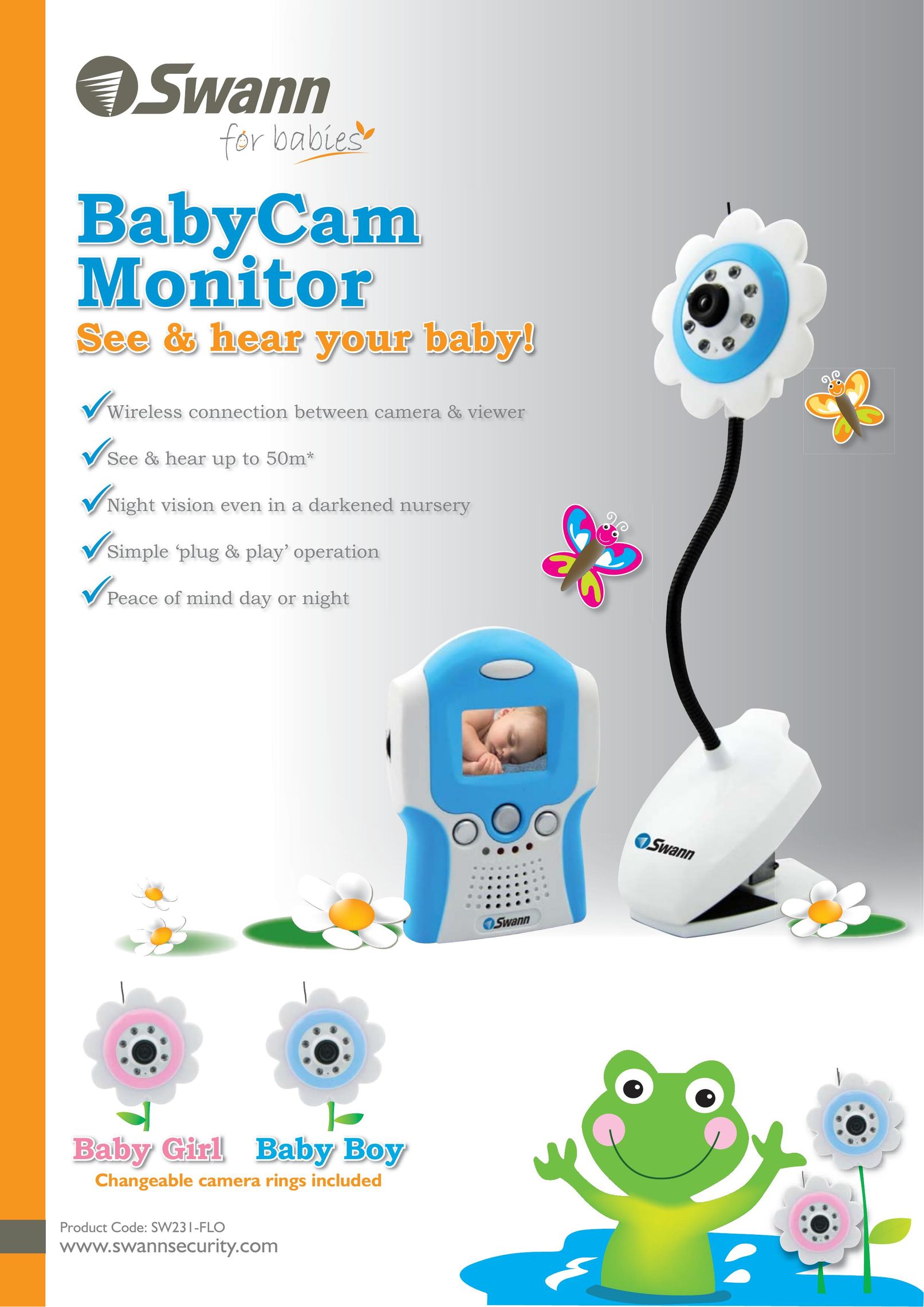 Swann SW231-FLO Baby Monitor User Manual