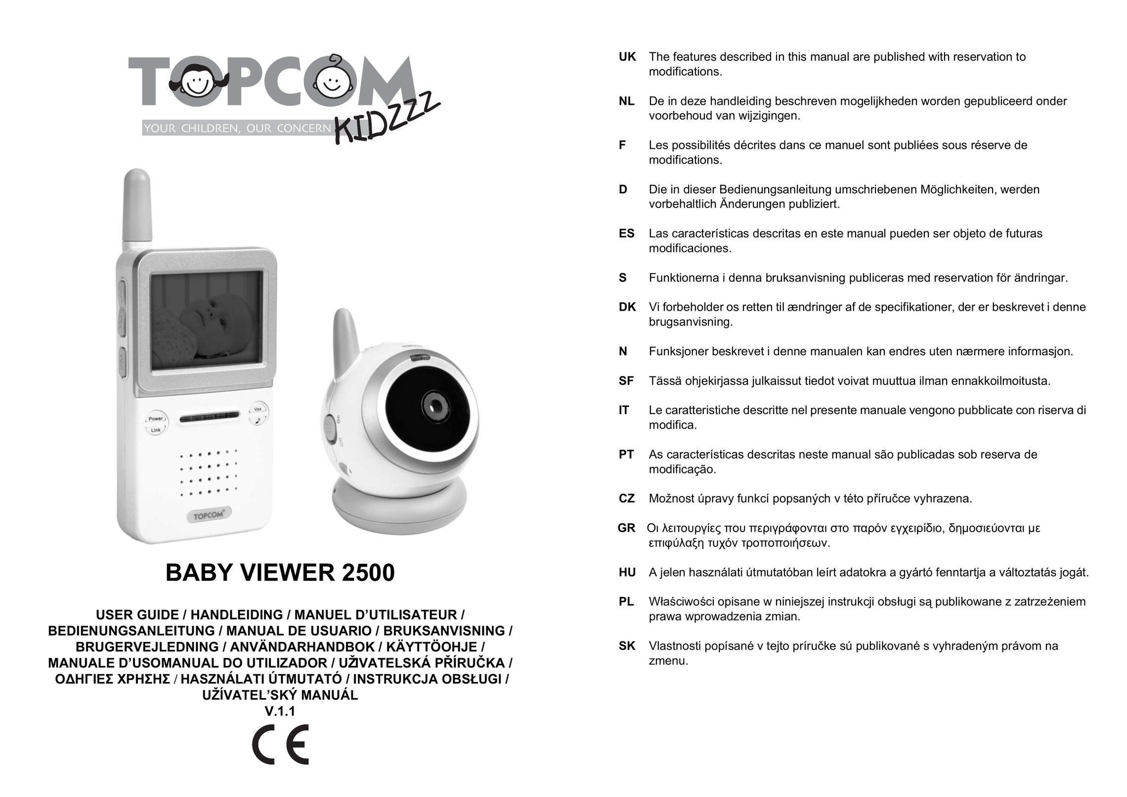 Topcom 2500 Baby Monitor User Manual