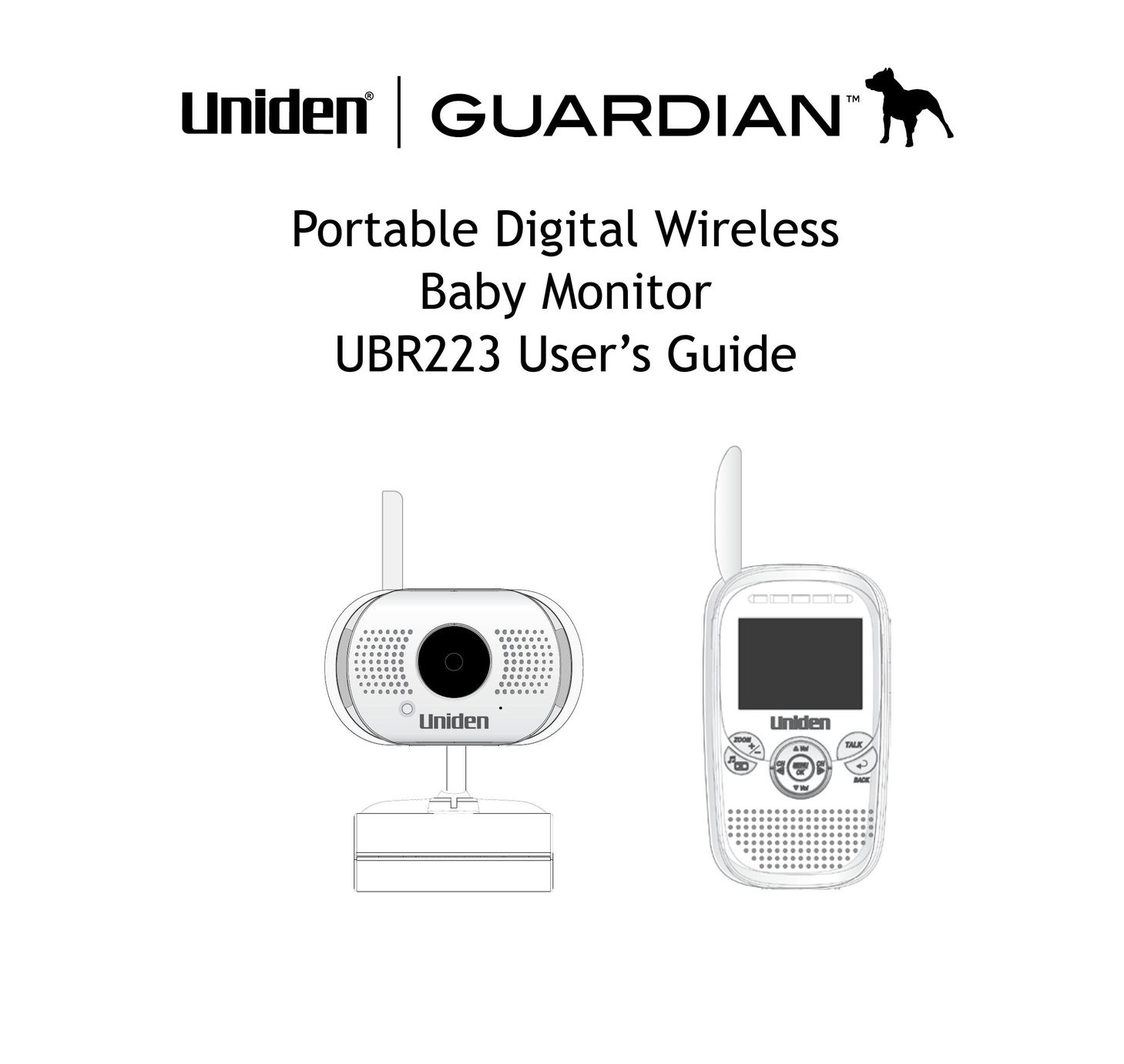 Uniden UBR223 Baby Monitor User Manual