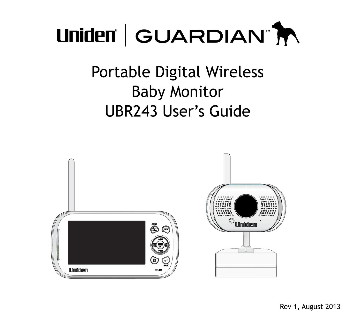 Uniden UBR243 Baby Monitor User Manual