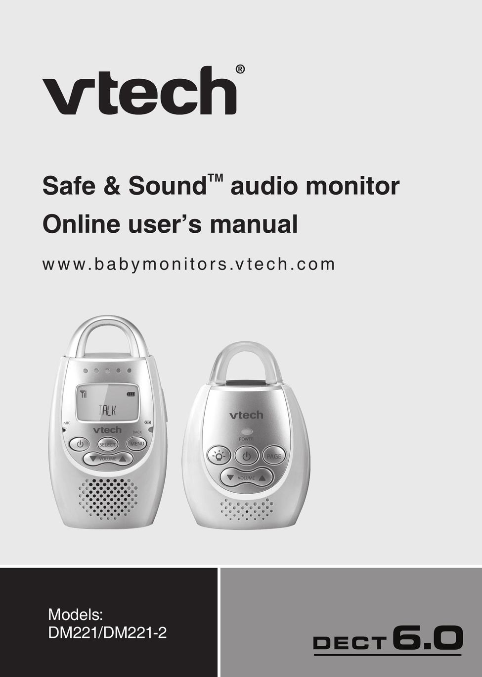 VTech DM221 Baby Monitor User Manual