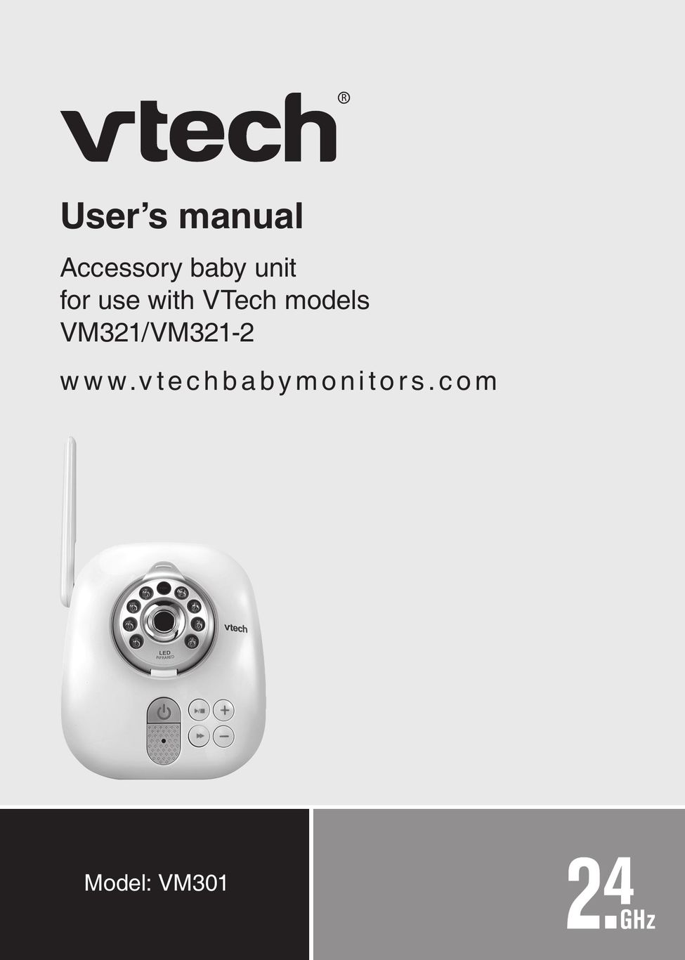 VTech VM301 Baby Monitor User Manual