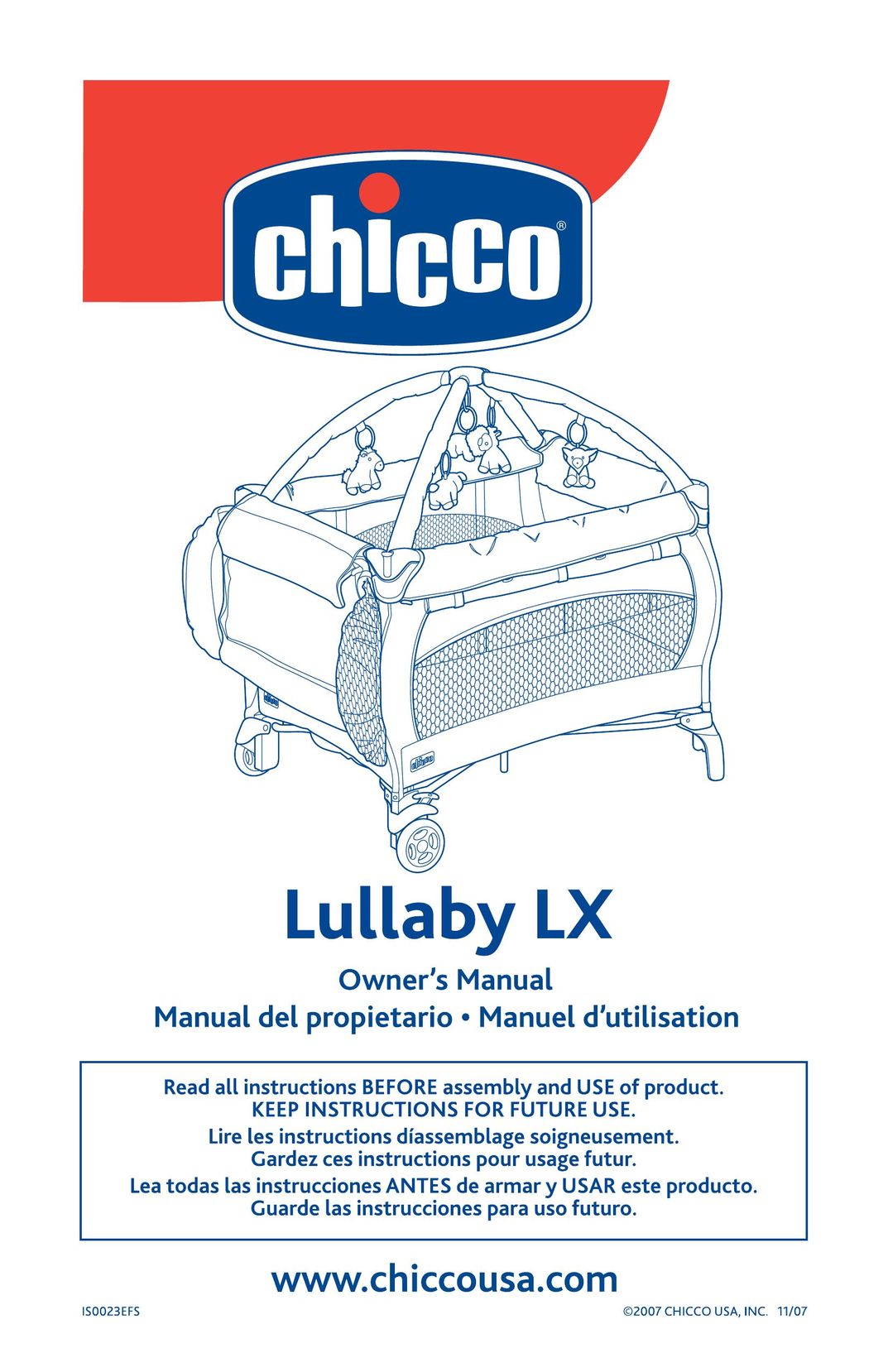 Chicco Lullaby LX Baby Playpen User Manual