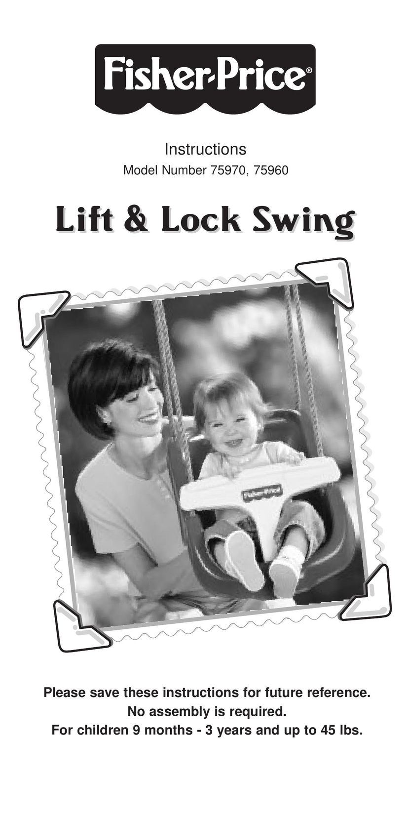 Fisher-Price 75970 Baby Swing User Manual