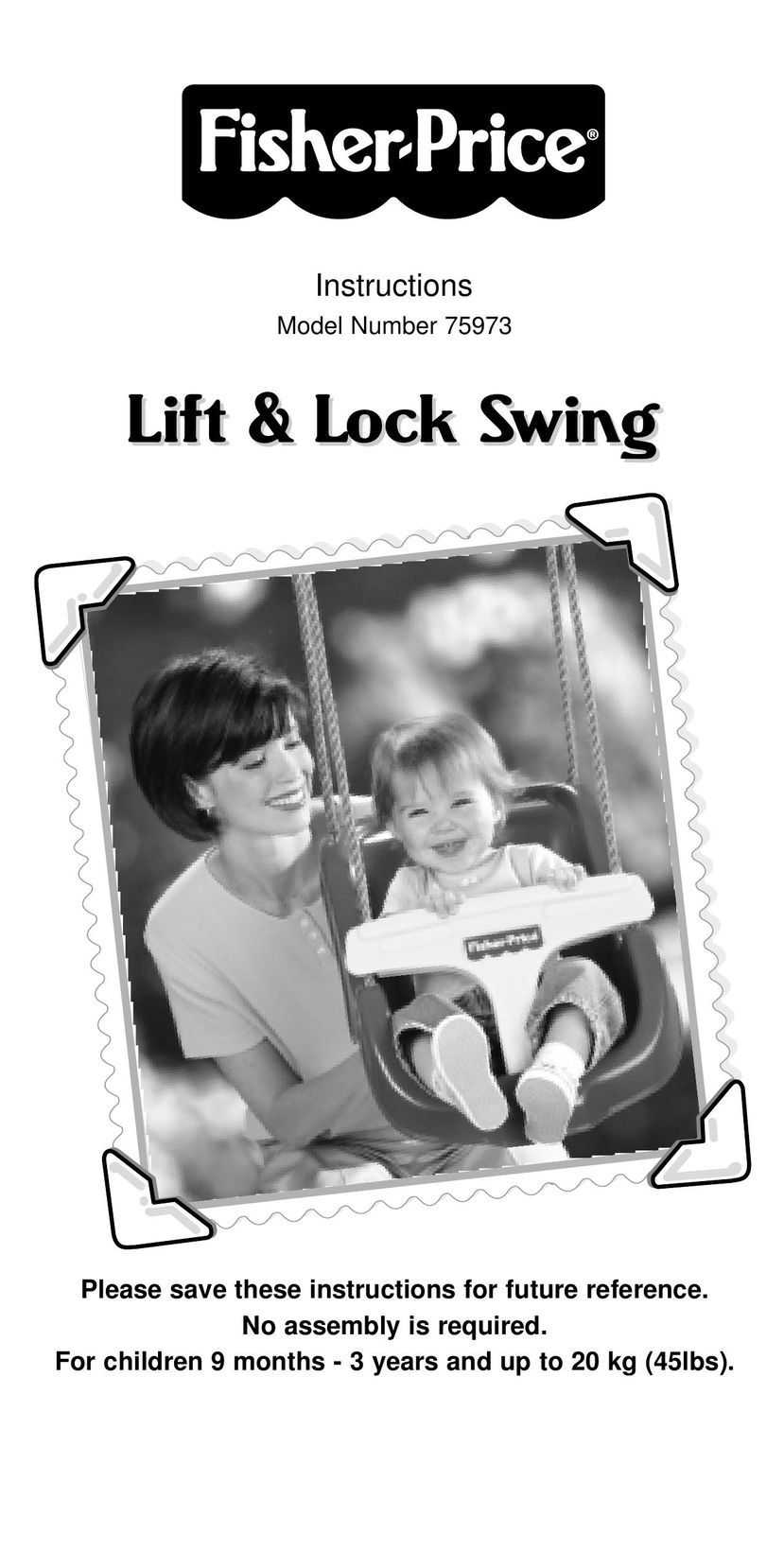 Fisher-Price 75973 Baby Swing User Manual