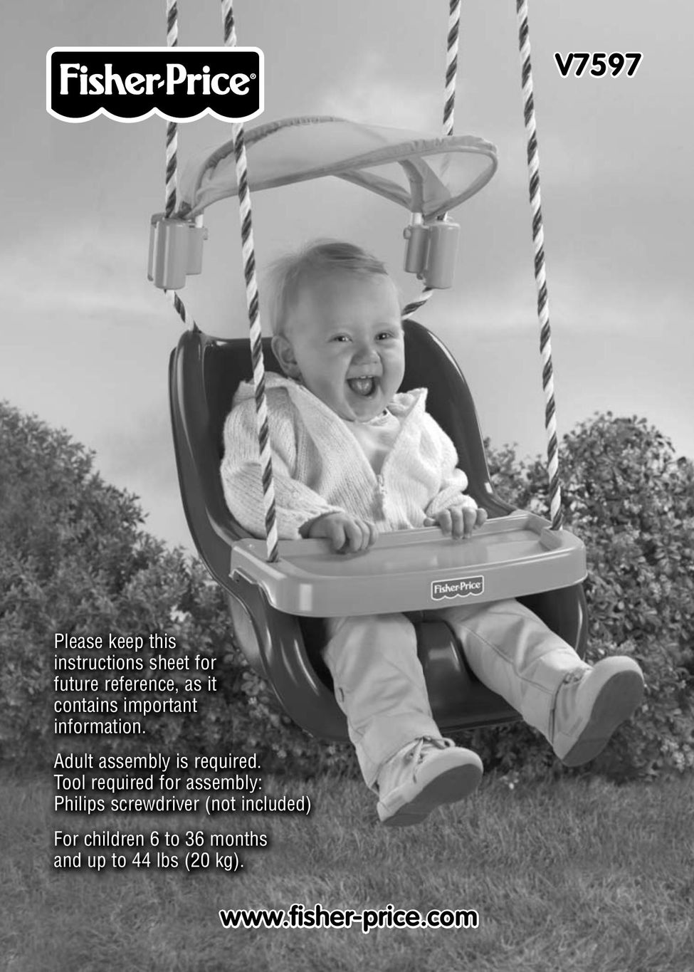 Fisher-Price V7597 Baby Swing User Manual