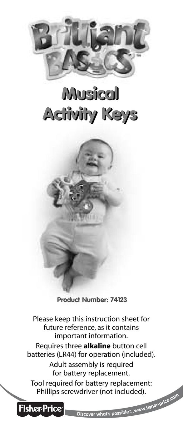 Fisher-Price 74123 Baby Toy User Manual