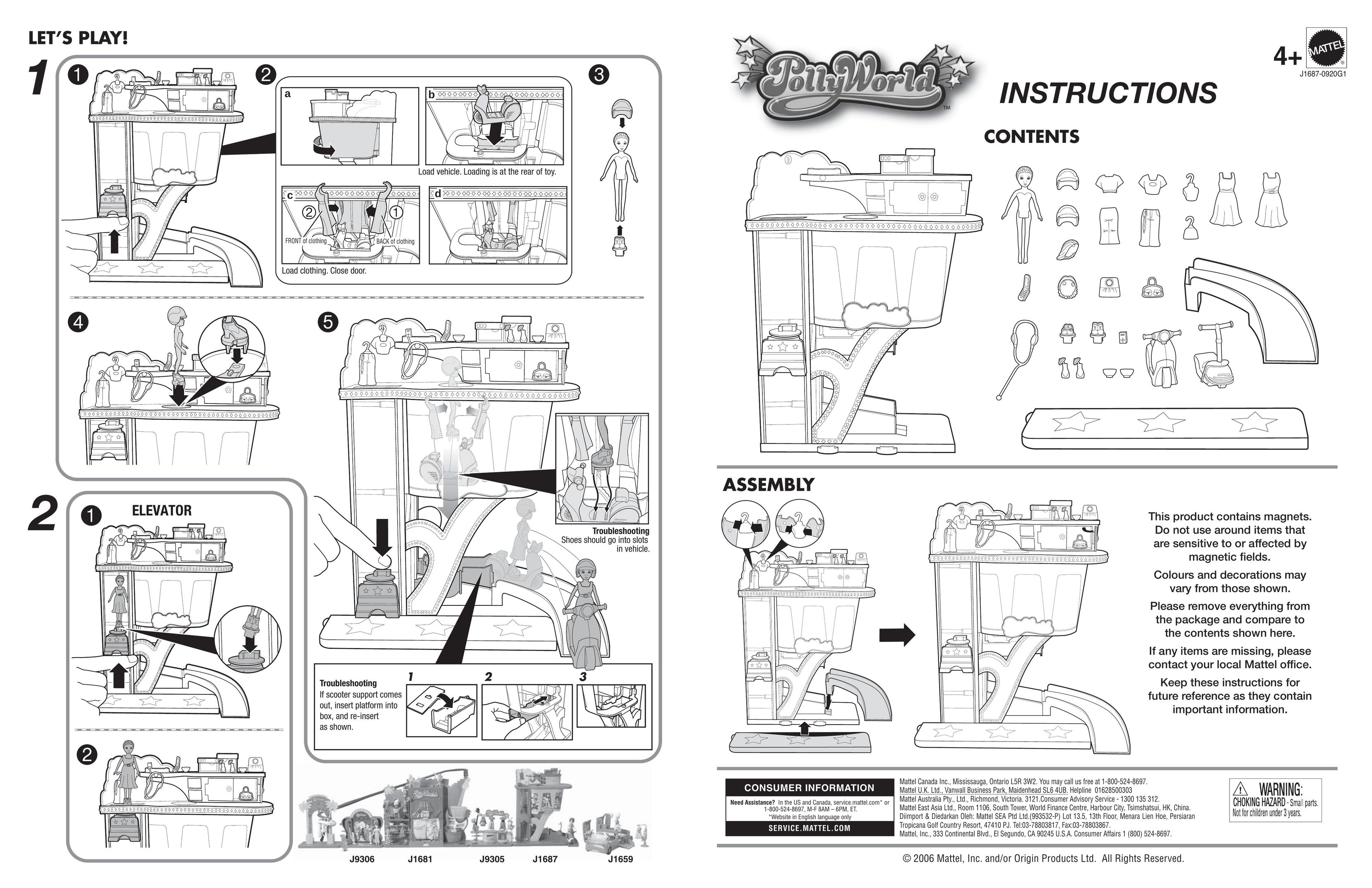 Mattel J9306 Baby Toy User Manual