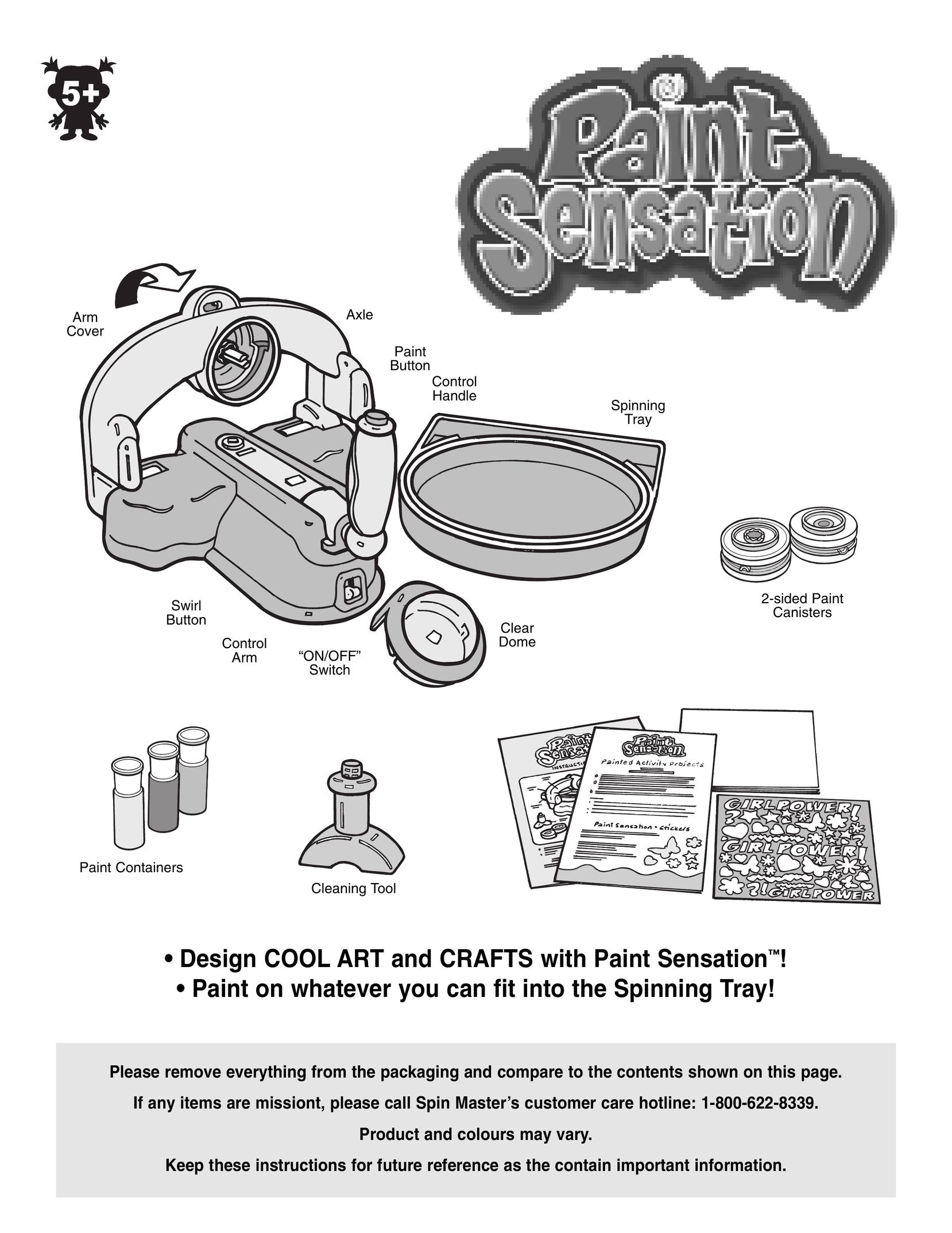 Spin Master Paint Sensation Baby Toy User Manual