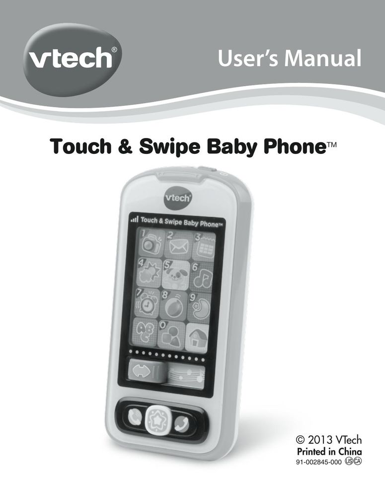 VTech 91-002845-000 Baby Toy User Manual