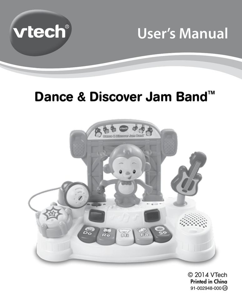 VTech dance & discover jam band Baby Toy User Manual