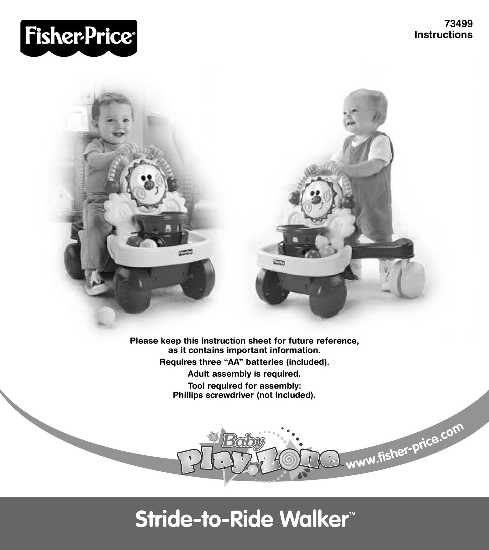 Fisher-Price 73499 Baby Walker User Manual