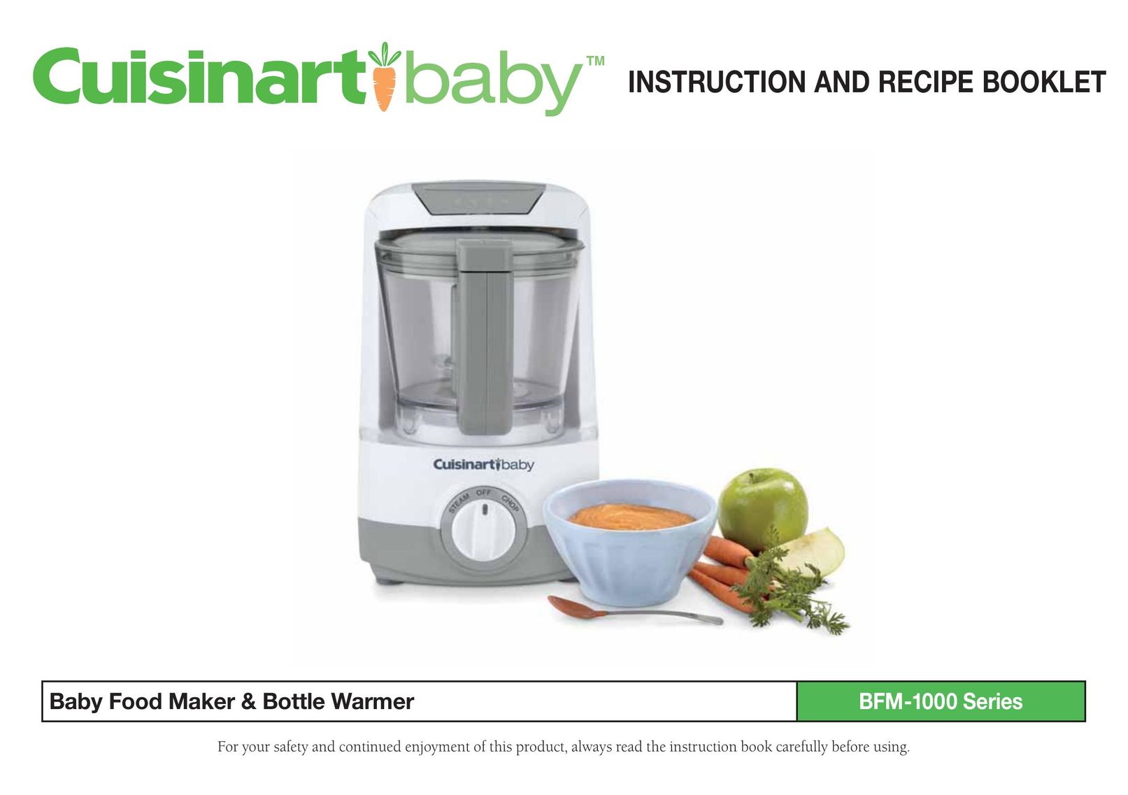 Cuisinart BFM-1000 Series Bottle Warmer User Manual