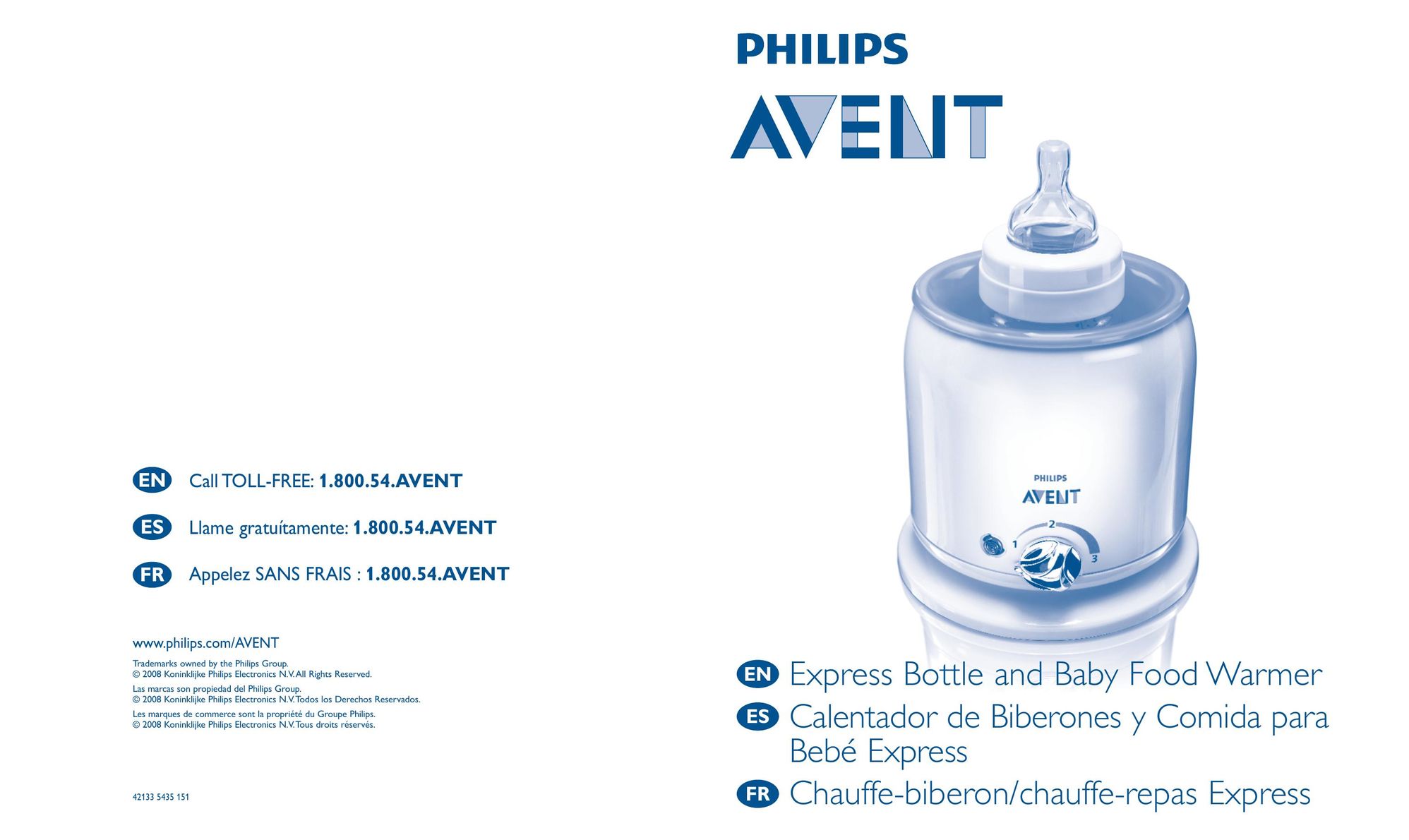 Philips SCF255/33 Bottle Warmer User Manual