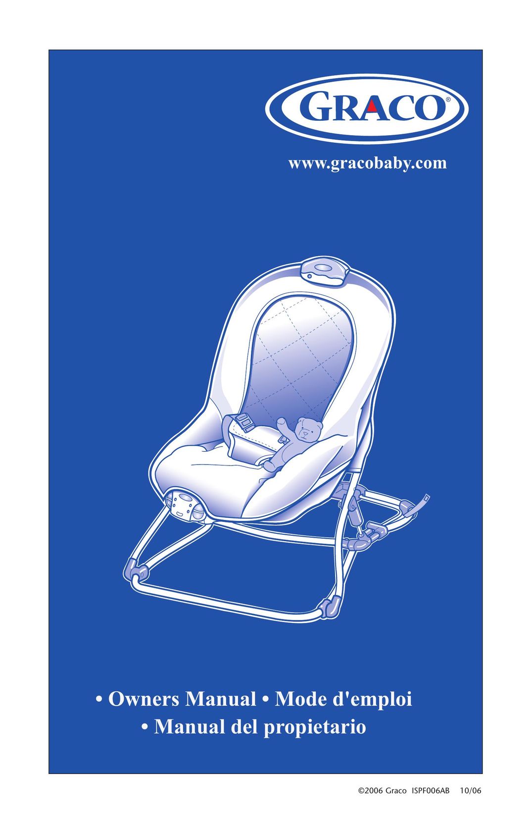 Graco 8970COT Bouncy Seat User Manual