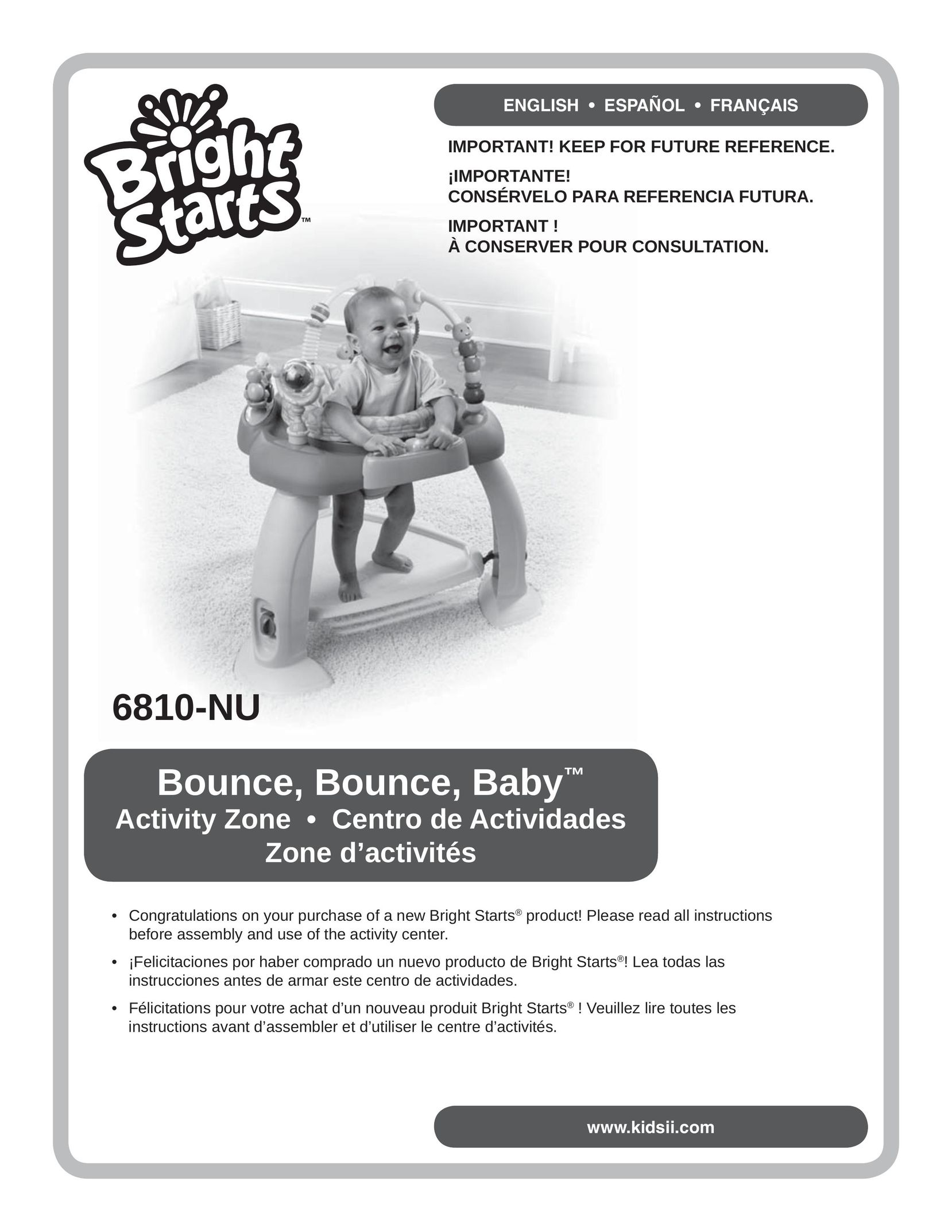 Kids II 6810-NU Bouncy Seat User Manual