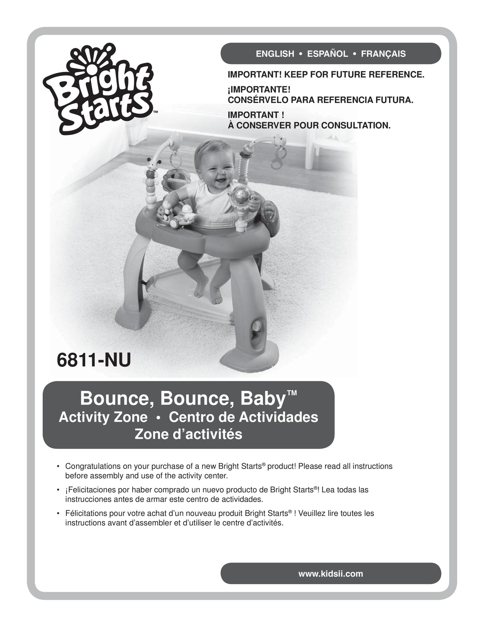 Kids II 6811-NU Bouncy Seat User Manual