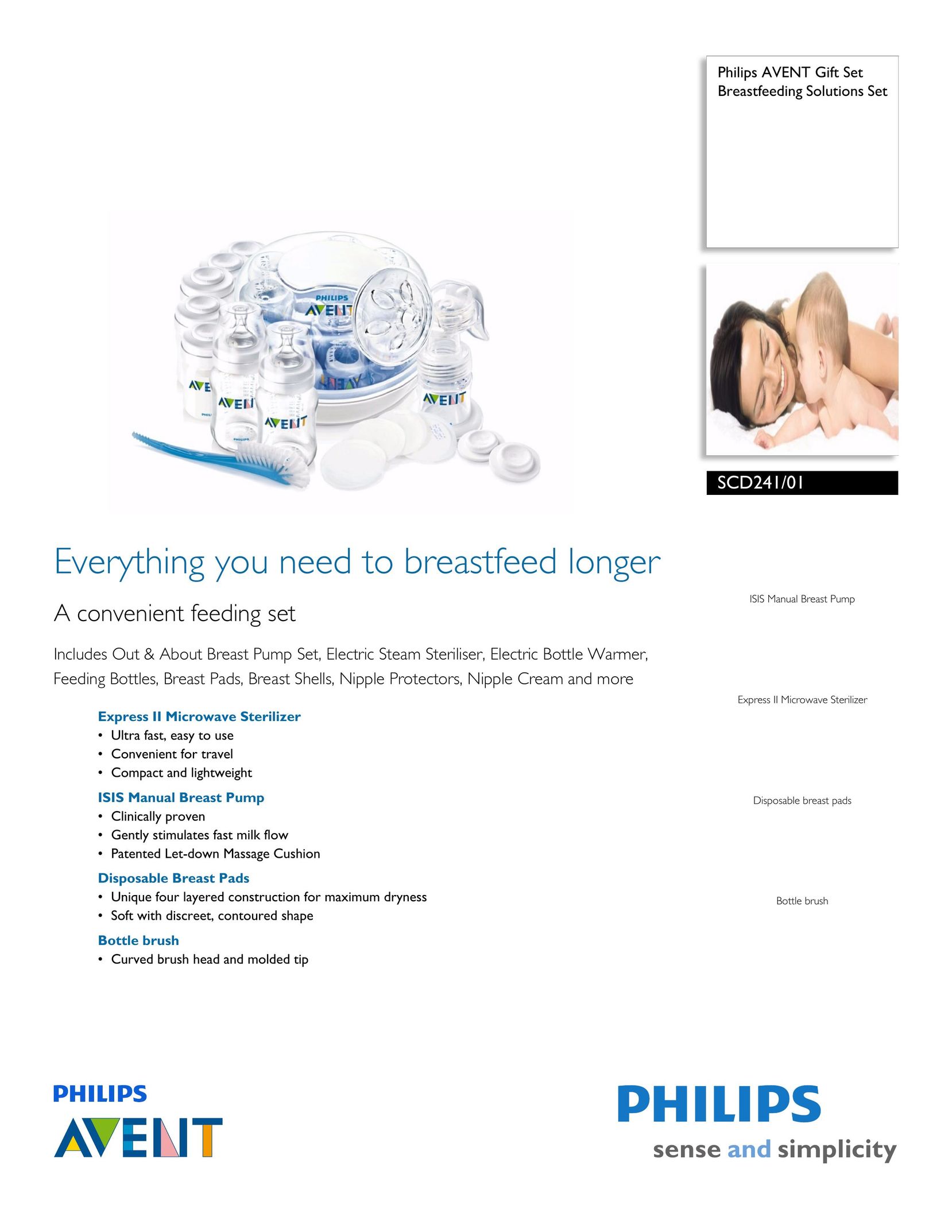 Philips SCD241/01 Breast Pump User Manual