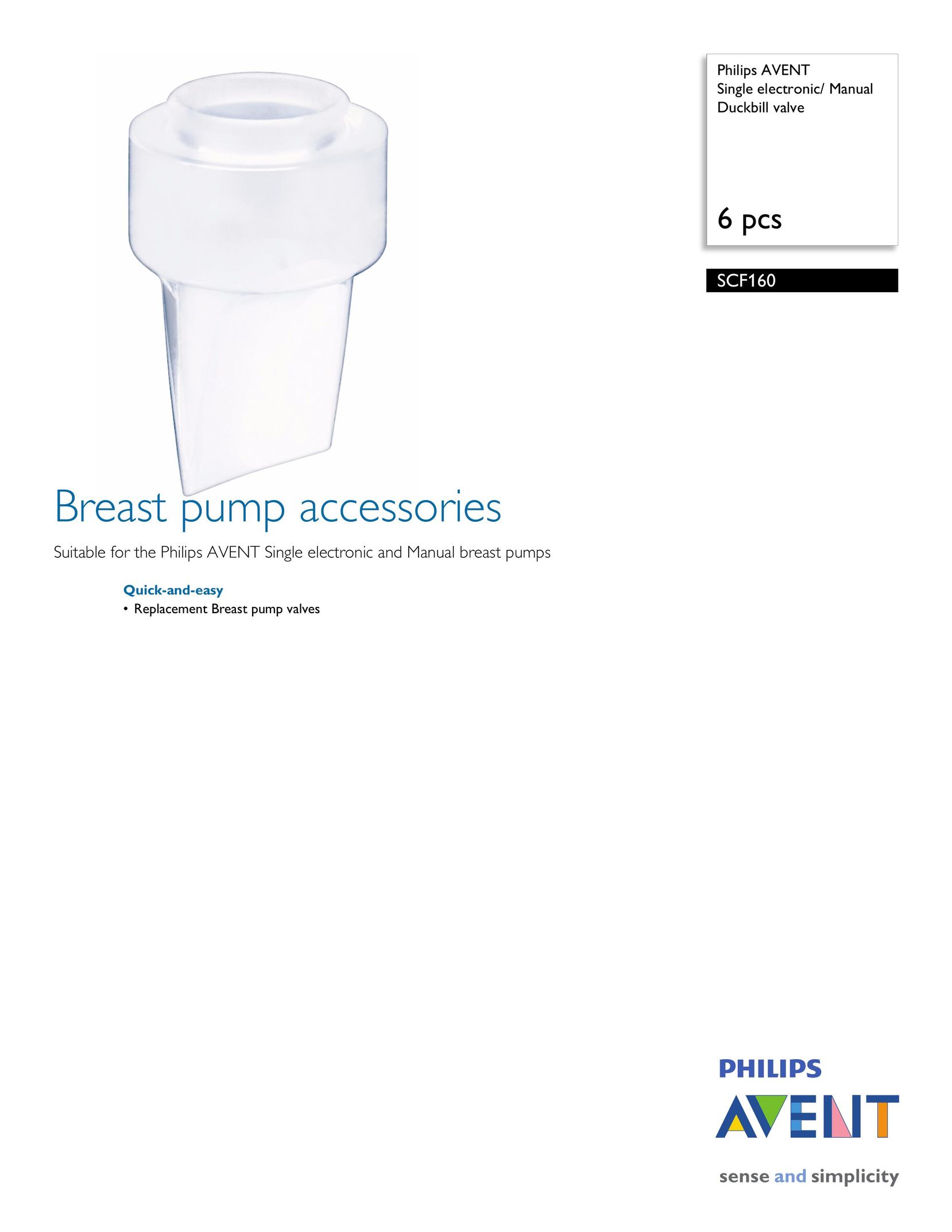 Philips SCF160 Breast Pump User Manual