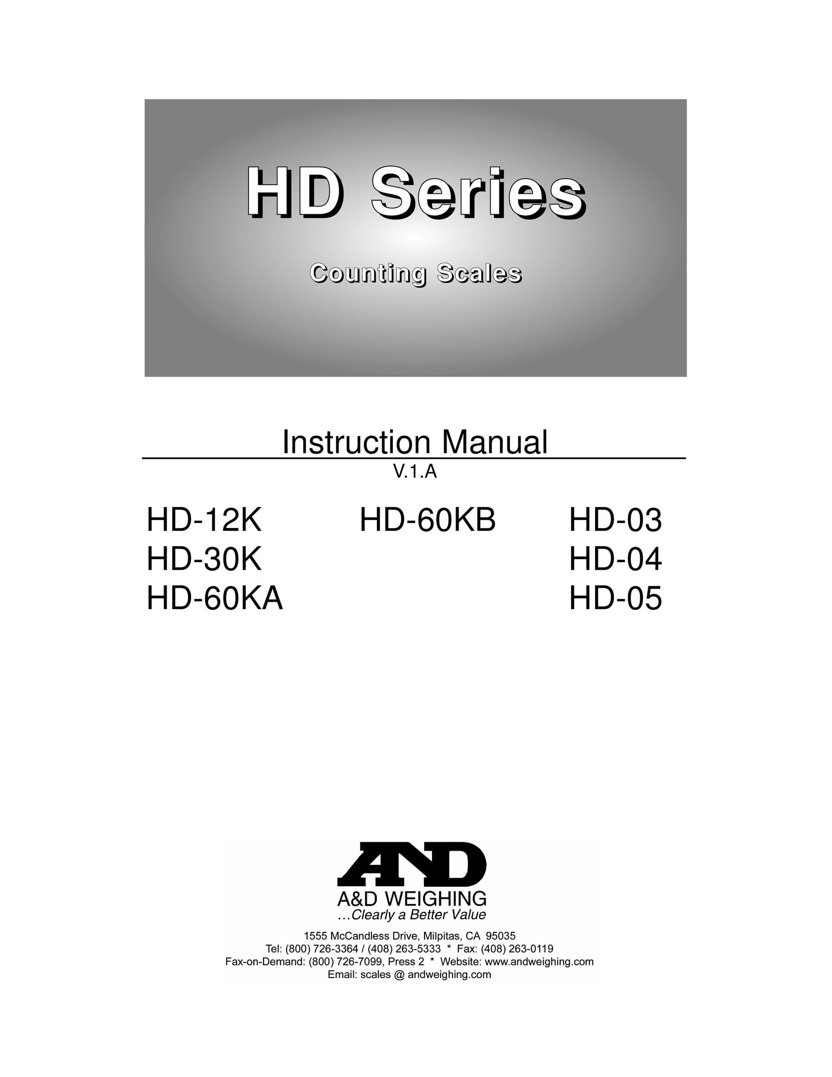 A&D HD-60KA Building Set User Manual