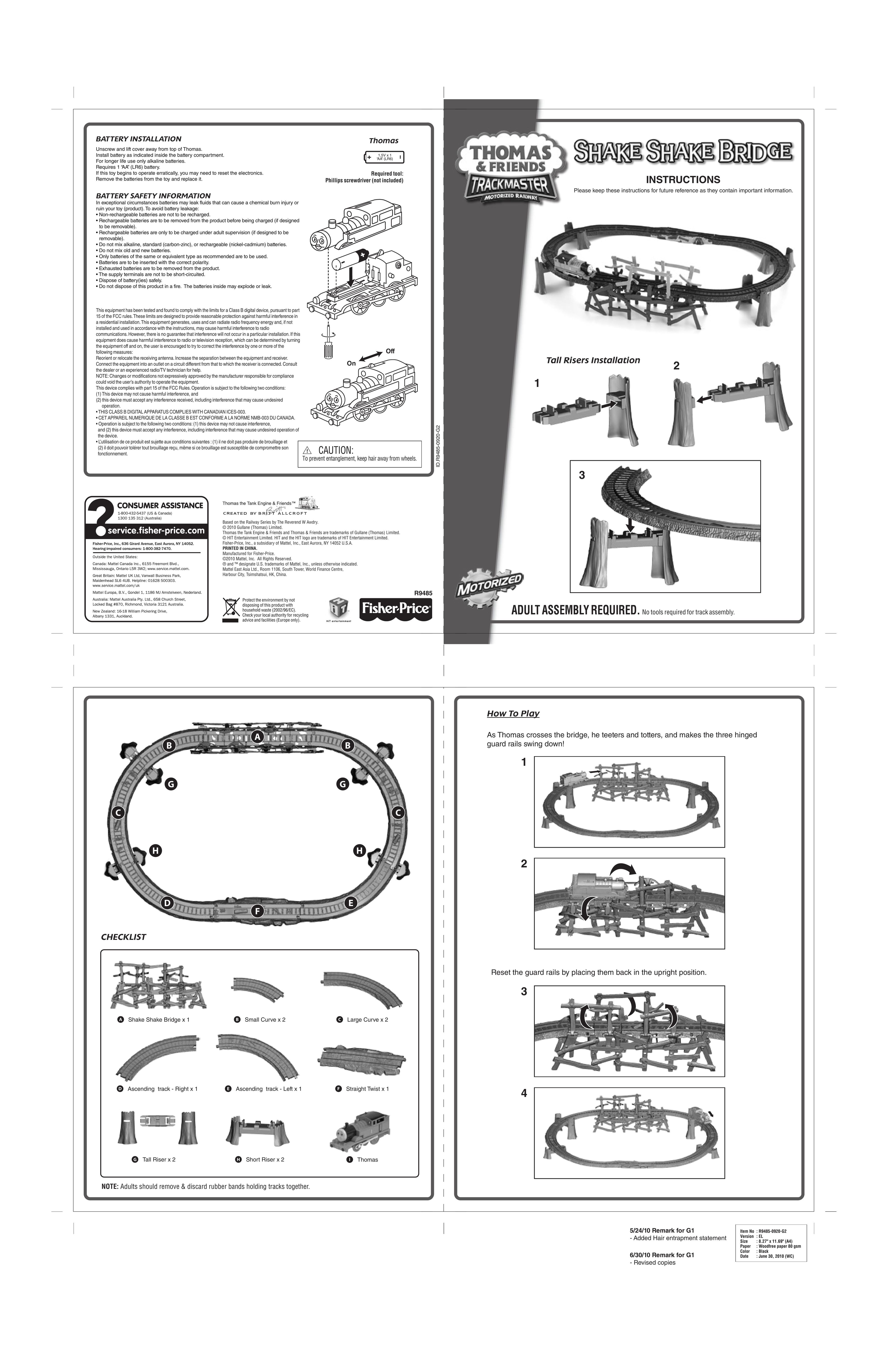 Fisher-Price R9485 Building Set User Manual