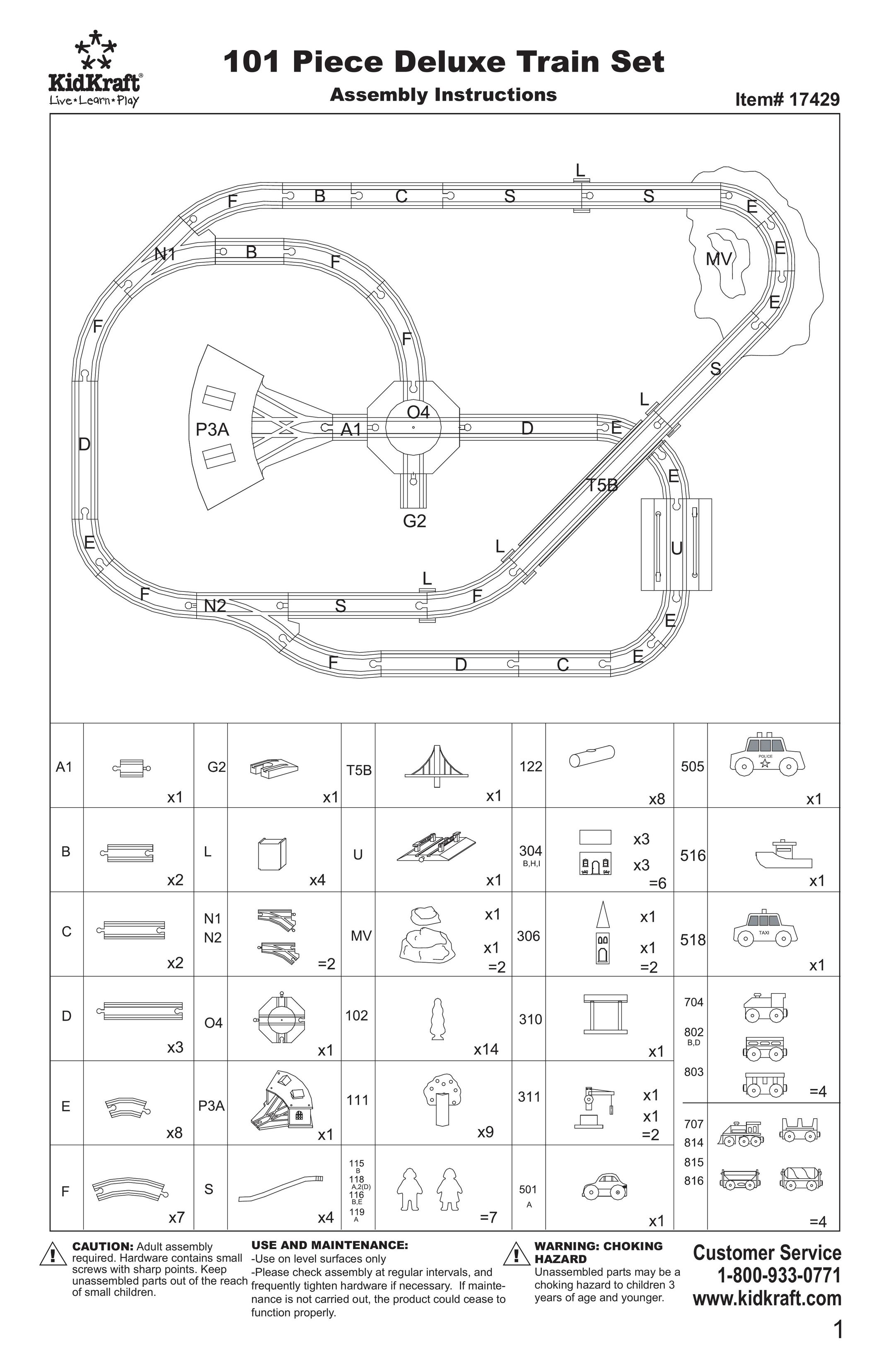 KidKraft 17429 Building Set User Manual