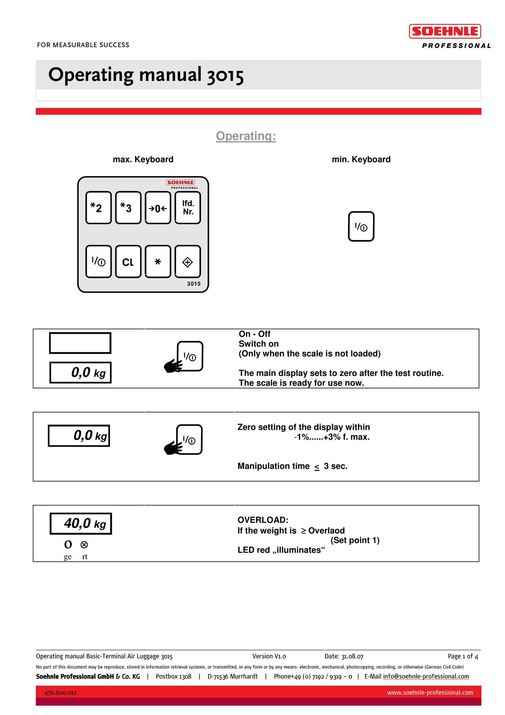 Soehnle 3015 Building Set User Manual