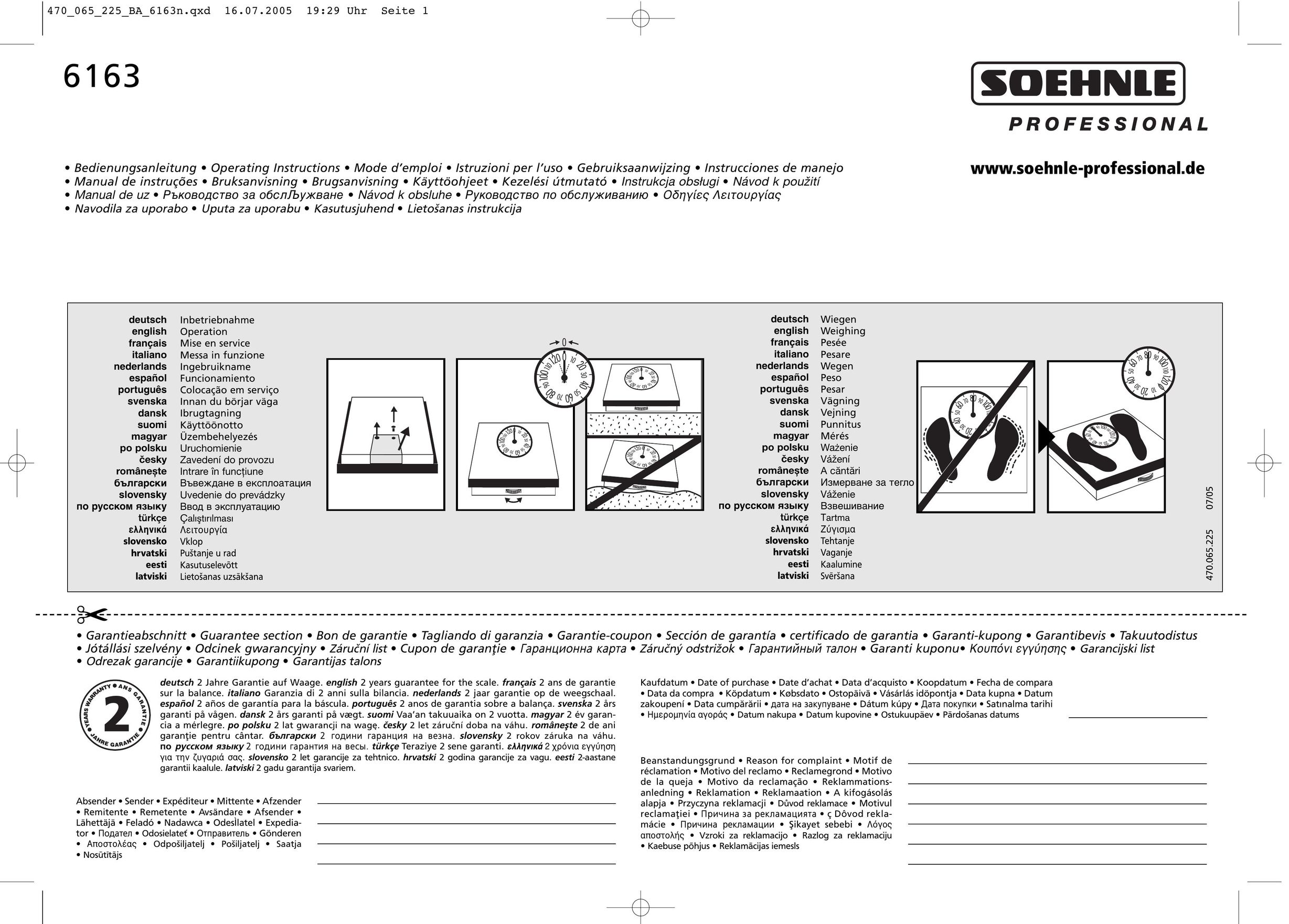 Soehnle 6163 Building Set User Manual