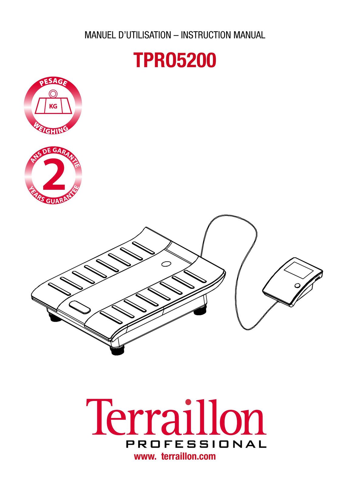 Terraillon TPR05200 Building Set User Manual